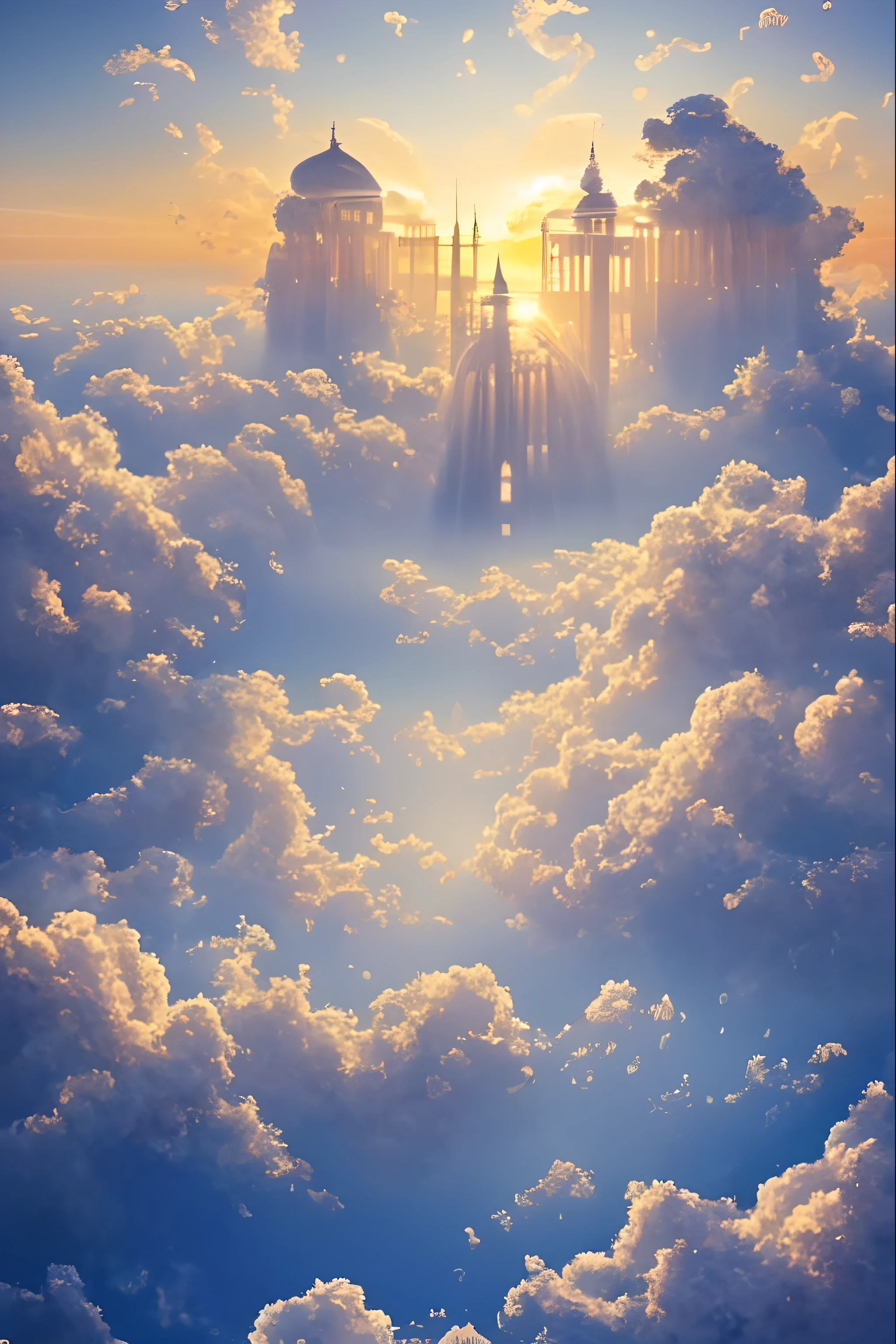 Cloud World, angels flying around, majestic gates and pillars, the sun and moon and stars, in heaven,
masterpiece, best quality, ultra-detailed,
Sidon, Sidon style
(photorealistic), an extremely delicate and beautiful, depth of field, film grain, professional lighting,
photon mapping, radiosity, physically-based rendering,