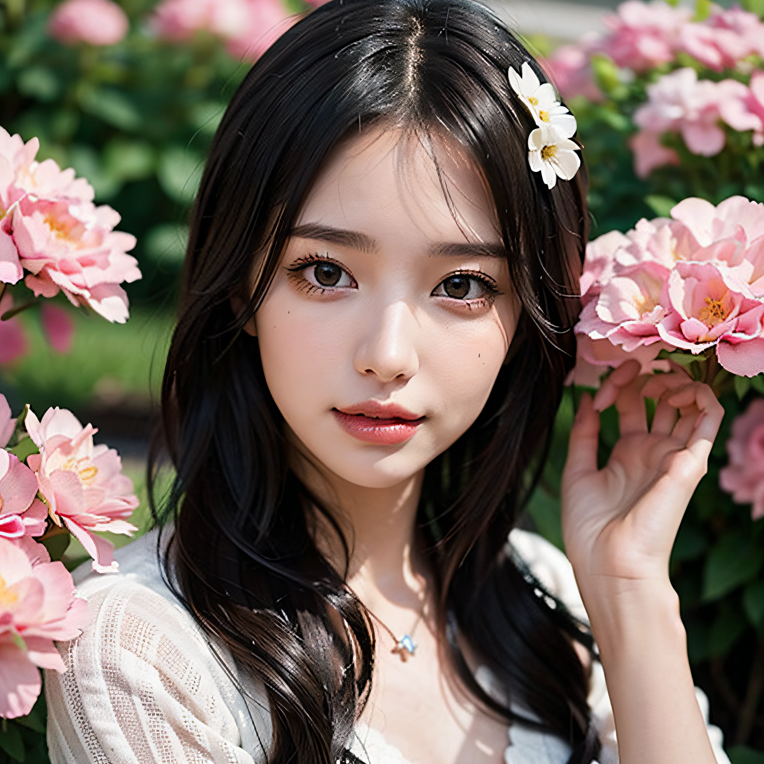 Side view, Supersaturation, Colorful, fairy tale, dream-like, Movie-like characters, oil, 3d, 8K resolution, Sequins, Sparkling, Cherry Blossom Forest, moonlight, Close-up portrait adorable,Too cute cat, Fine grain, Large, round, reflective eyes,Dreamland、pastel colour、pleasant to the touch、