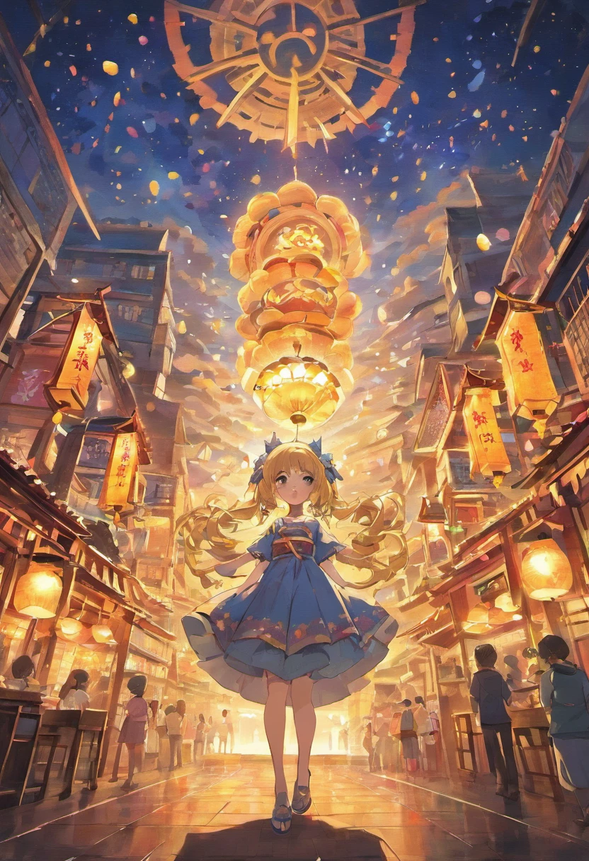 Mid-Autumn Festival、Moon、themoon、Star of the Sun、Mooncake stalls、Concert、band、fire works、UAVs、environment friendly、tradit、celebrating、enviroment、The villagers、Plaza、Bamboo lanterns、the night、celebrating、Artistically、device、decor、castoff、save、resource，high definition resolution