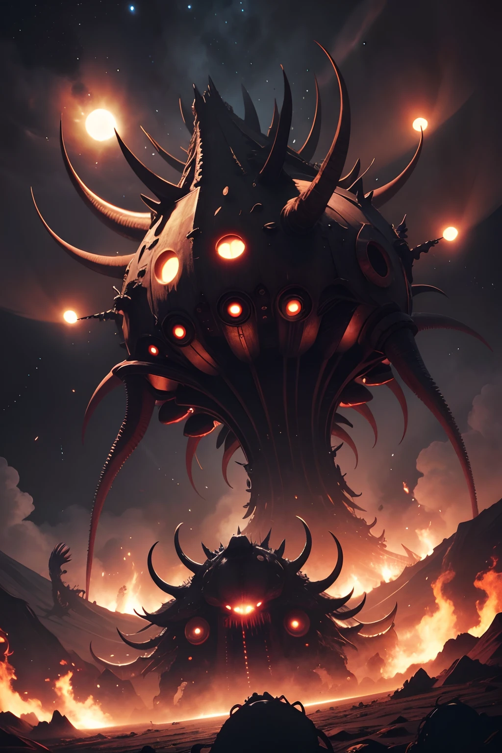 behemoth,mosquito,Surrounded by countless planets,Cthulhu