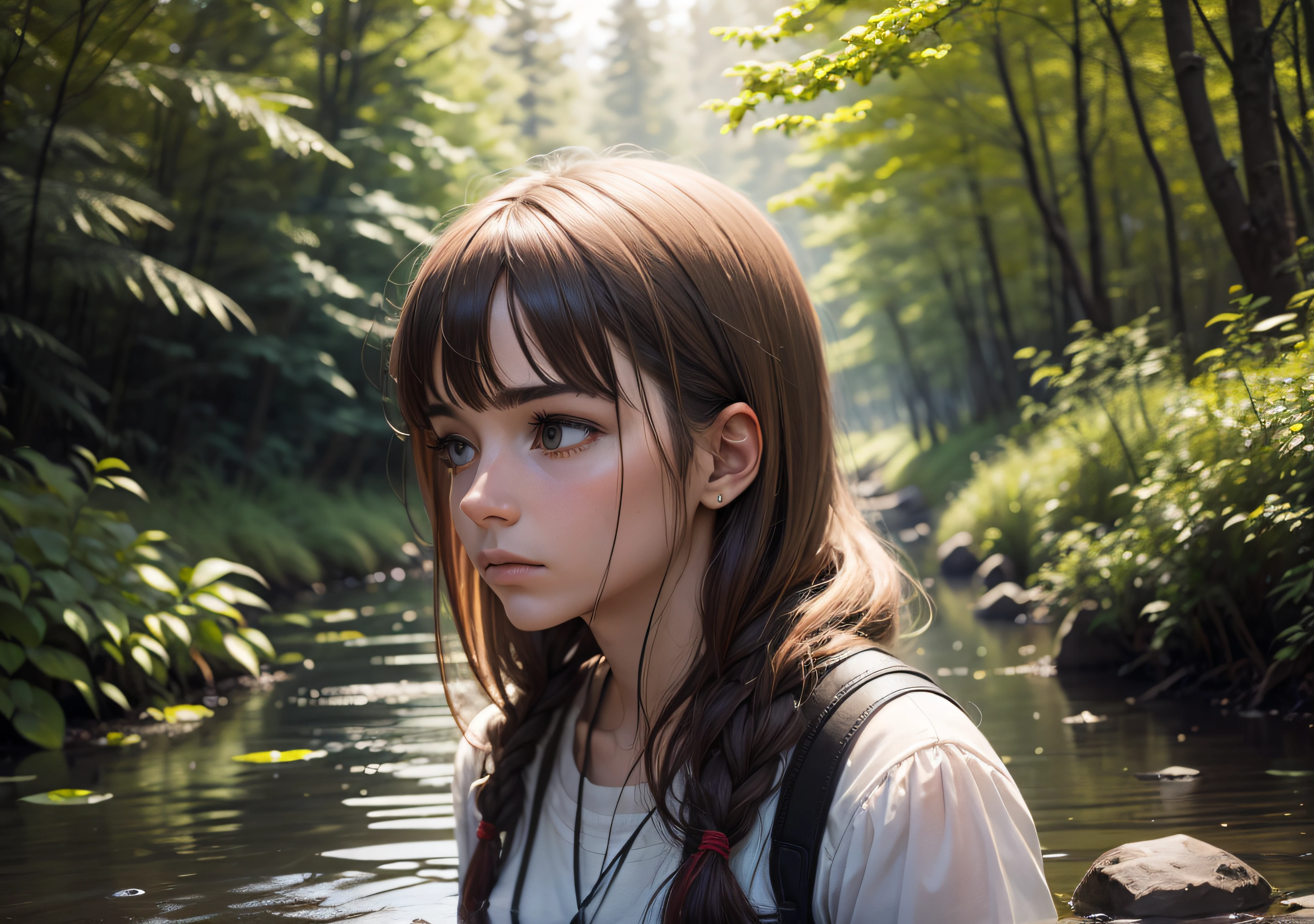 a person in a quiet place