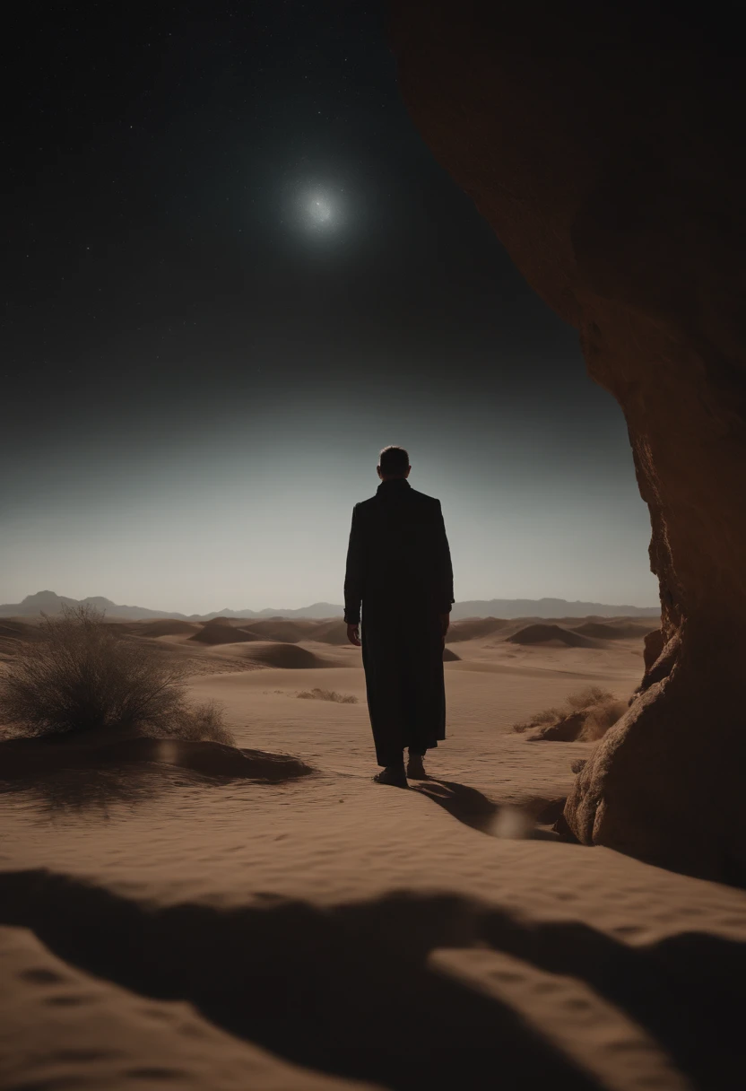 The art of horror drama, Alien universe, Stellar Gothic horror，Barren desert，Arabic style