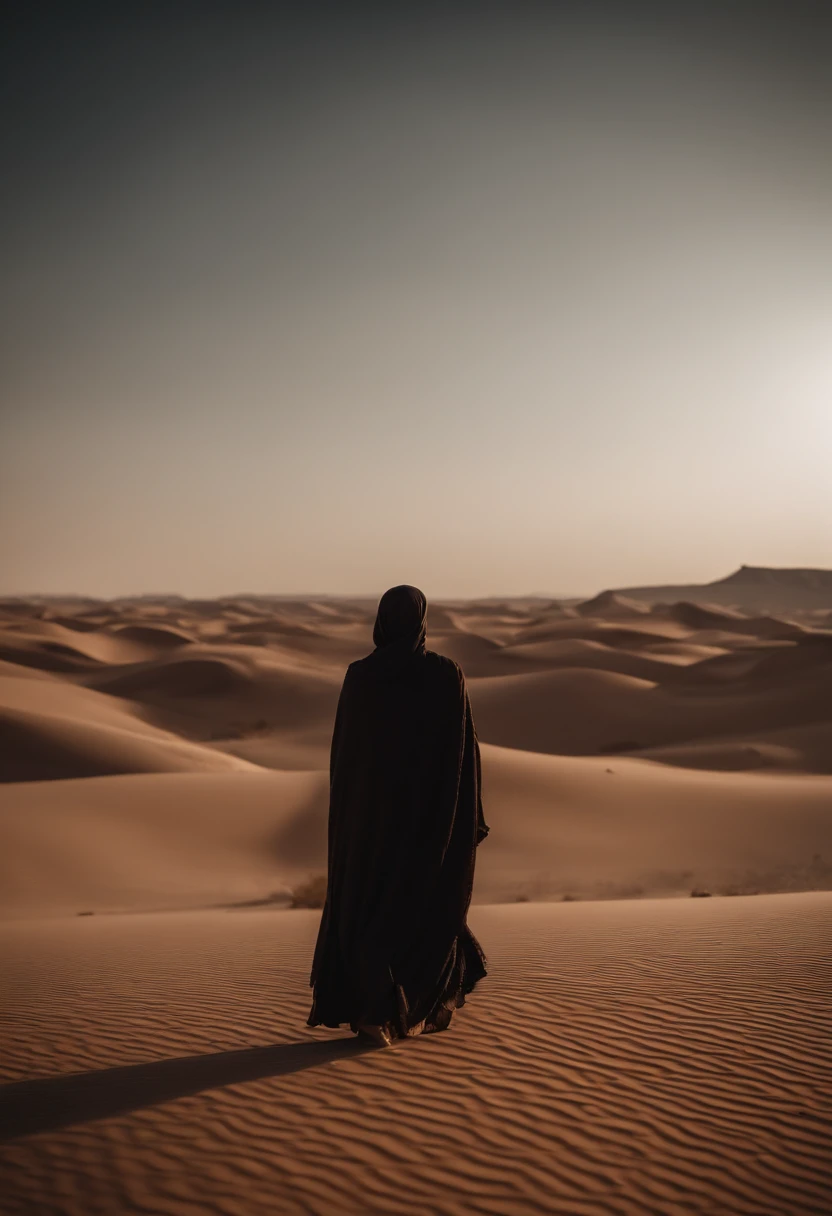 The art of horror drama, Alien universe, Stellar Gothic horror，Barren desert，Arabic style
