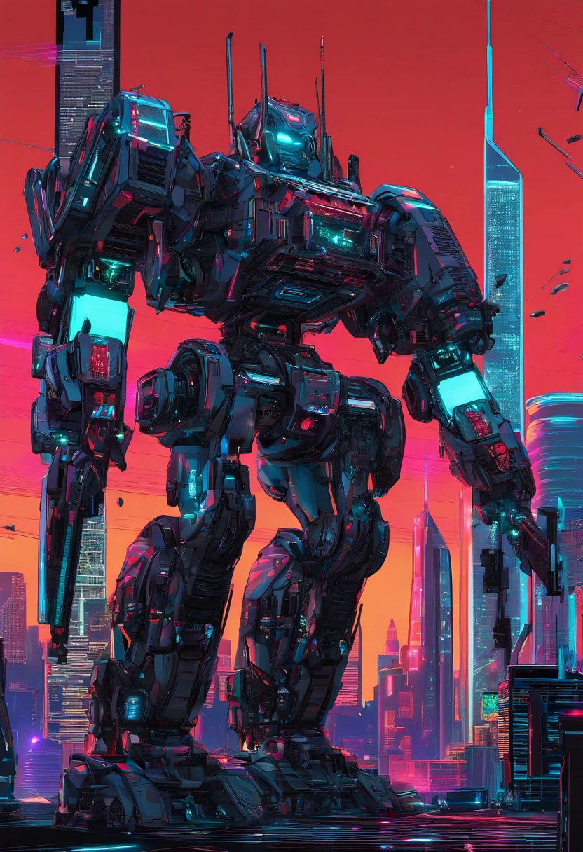 https://s.mj.run/MCvN-hggAD4  Mechgirls and mechguys engage in a neon-lit battle amidst towering skyscrapers, entwined in vibrant energy and pulsating motion. https://s.mj.run/_Q5B3oL-c8c --ar 16:9 --v 4