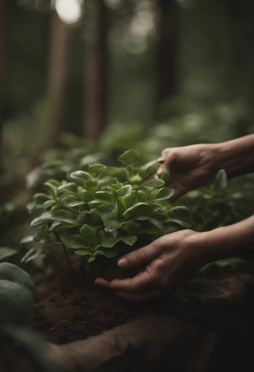 Plants grow flesh