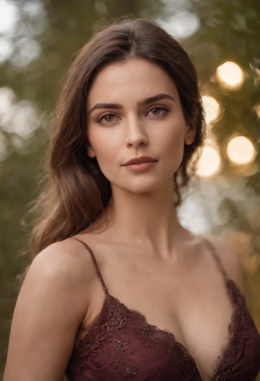 Mulher Loira sensual presa gaiola com lobos.