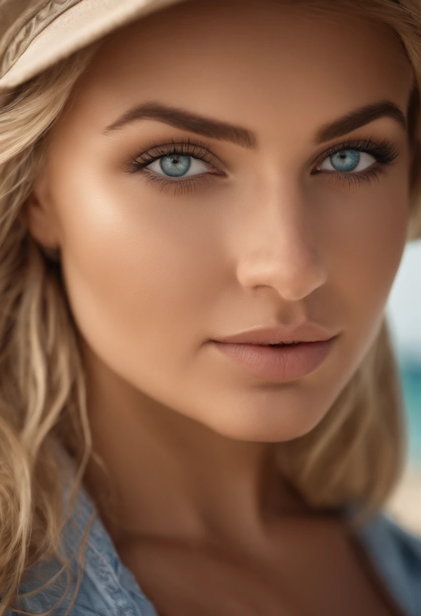 American young Woman ,Her name is Mia 19 y.o.,doggy style position on beach, large boobs ,perfect body,cute face,beautiful face,without tattoos, blonde hair, blue eyes, bad girl attitude,realistic ,masterpiece, top quality, super detail,shot with Canon,85mm 1.4,extremely detailed, amazing, fine detail, extremely detailed eyes and face