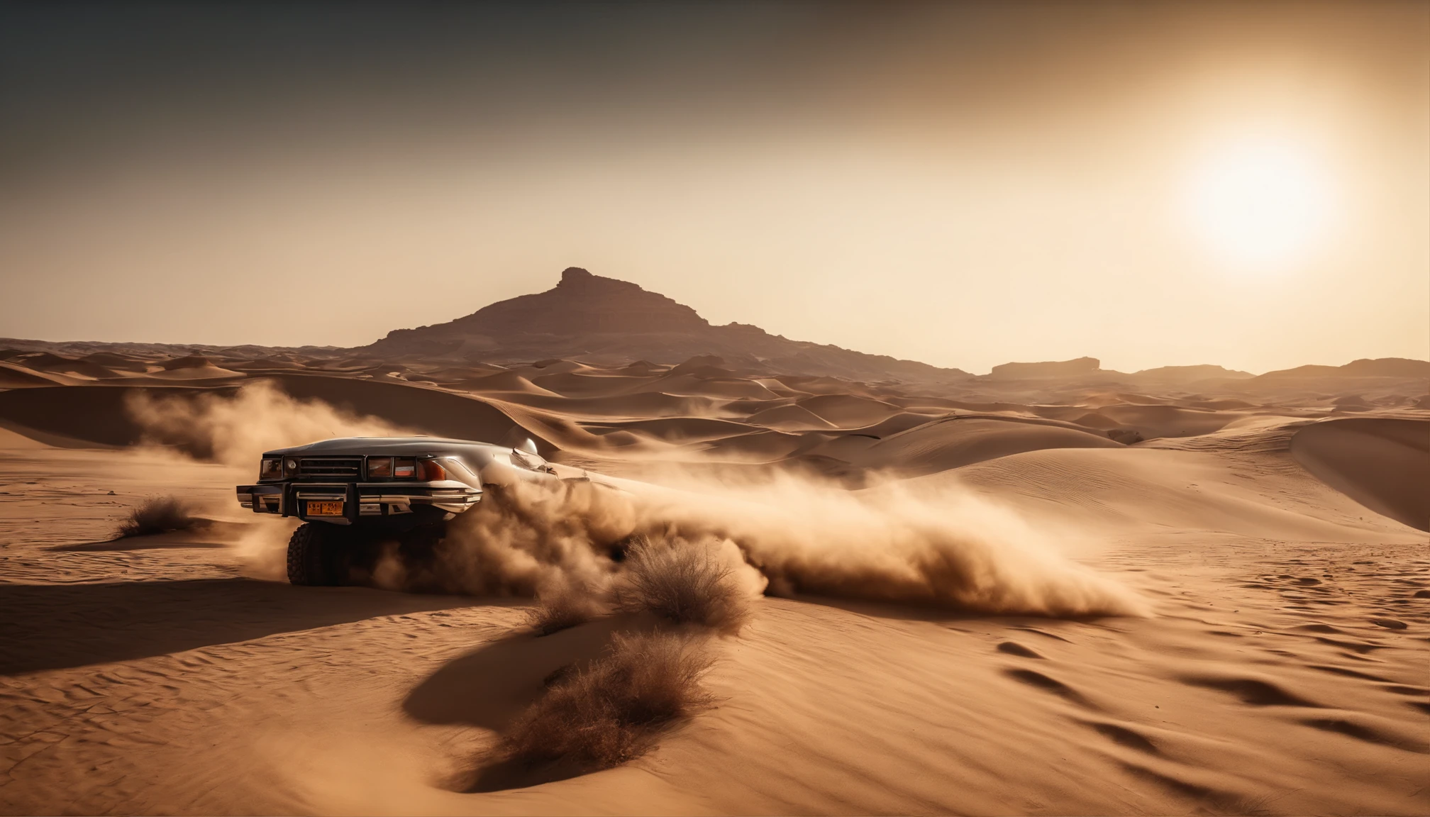 The art of horror drama, Alien universe,Barren desert,Arabic style