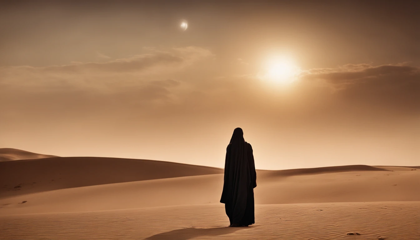 The art of horror drama, Alien universe,Barren desert,Arabian style