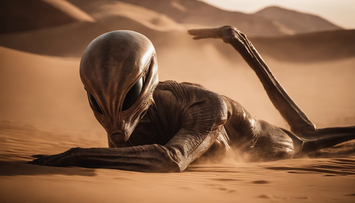 The art of horror drama, Alien universe，Barren desert，Arabian style