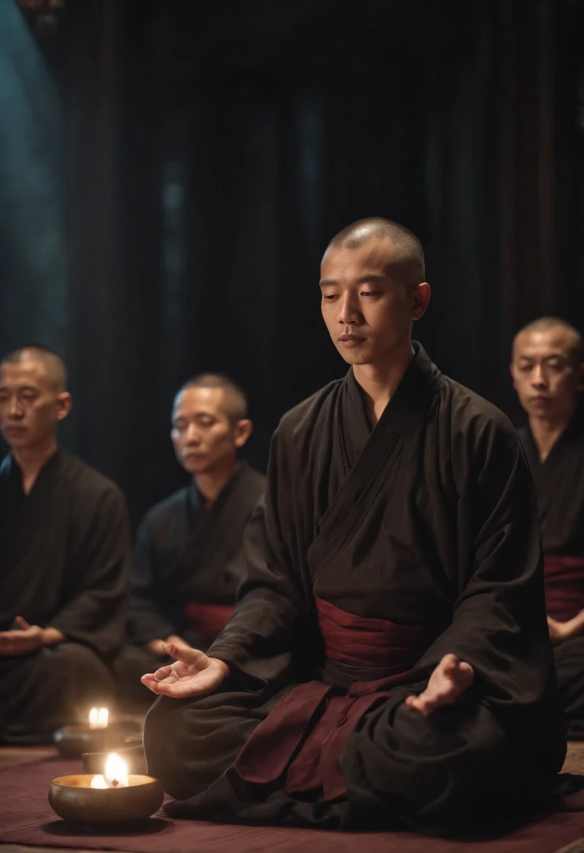 1boy、Photo Quality、Cute handsome man、Mash Hair、Japanese male, 、Completely naked、Full nudity、erection、Huge penis、Highest quality、Realistic、beautiful、Shrine Background、Surrounded by old men wearing white kimonos、Back view of a person sitting on a portable shrine