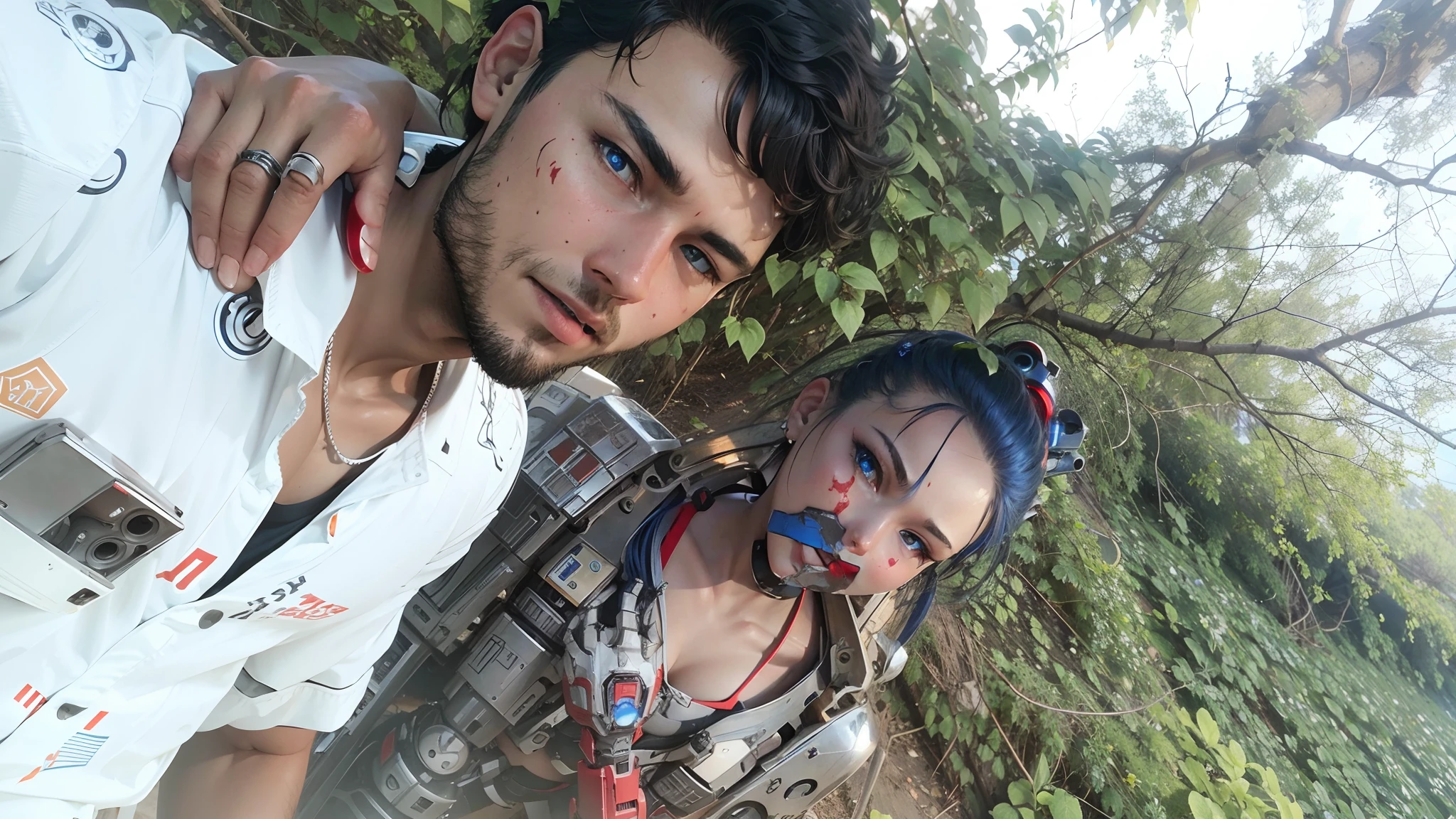Robot red blue