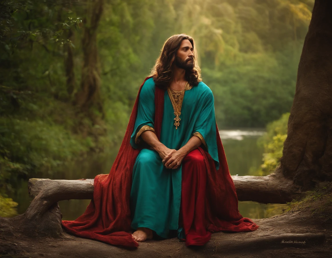 jesus vindo como rei de longe