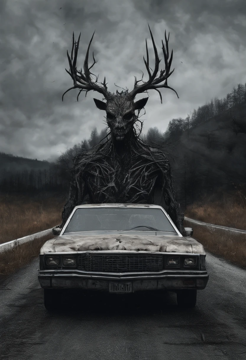 (190EVO:1.2) mercedes (covered in skin, frankenstein stitches:1.2) (eternal damnation, detailed surreal hell background setting, contemporary, blood moon:1.2), cinematic, in the style of (cyancapsule, Leonora Carrington, Ivan Albright, Hieronymus Bosch:1.1), (night sky:1.2), POV, intimate, dynamic lighting, hyper realism, (highest quality, best quality, masterpiece, absurdres, cinematic, hell workshop:1.3), <lora:add_detail:1.3>,  <lora:epioffset:1.6>,  <lyco:CyanCapsule-LoCon-V2:0.6> , <lora:190Evo:0.6>