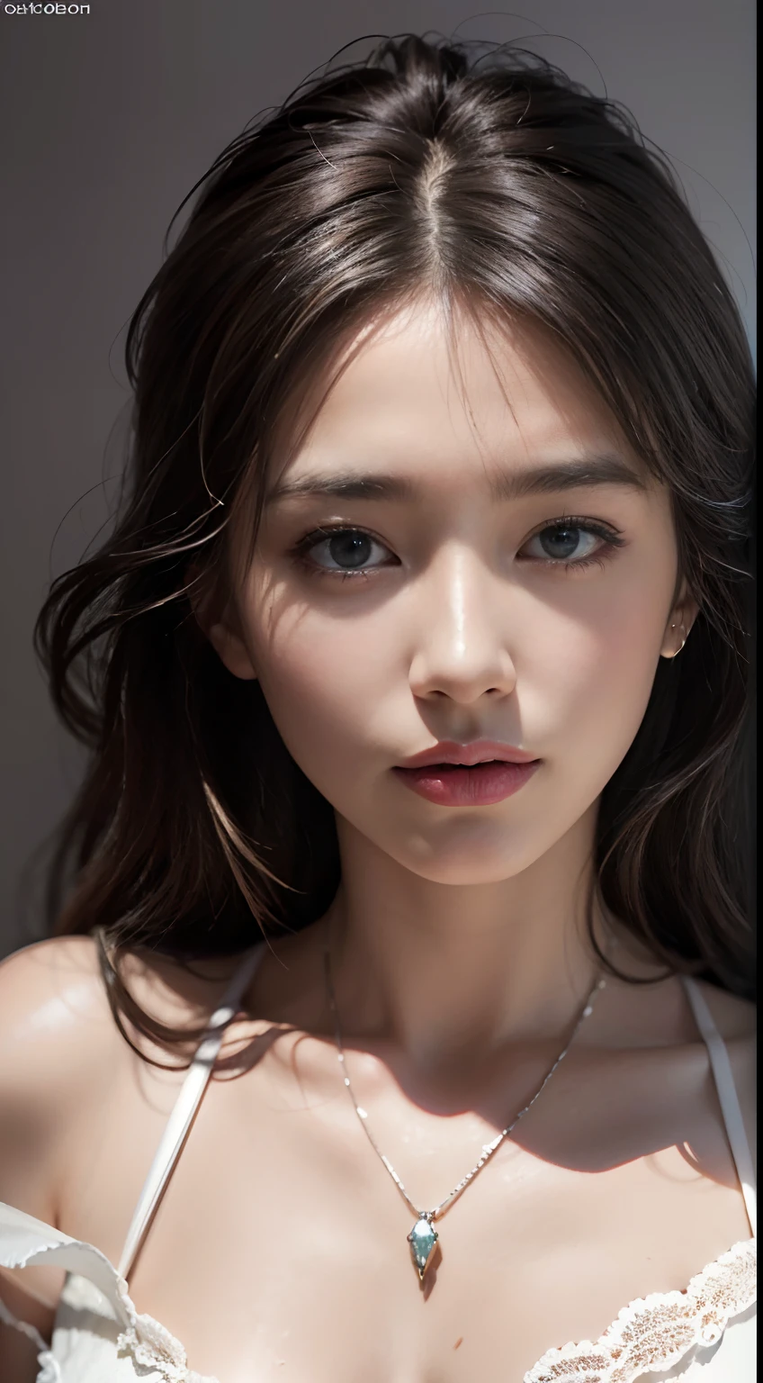 Best quality, masterpiece, ultra high res, (photorealistic:1.4), raw photo, 1girl, offshoulder, in the dark, deep shadow, low key, cold light