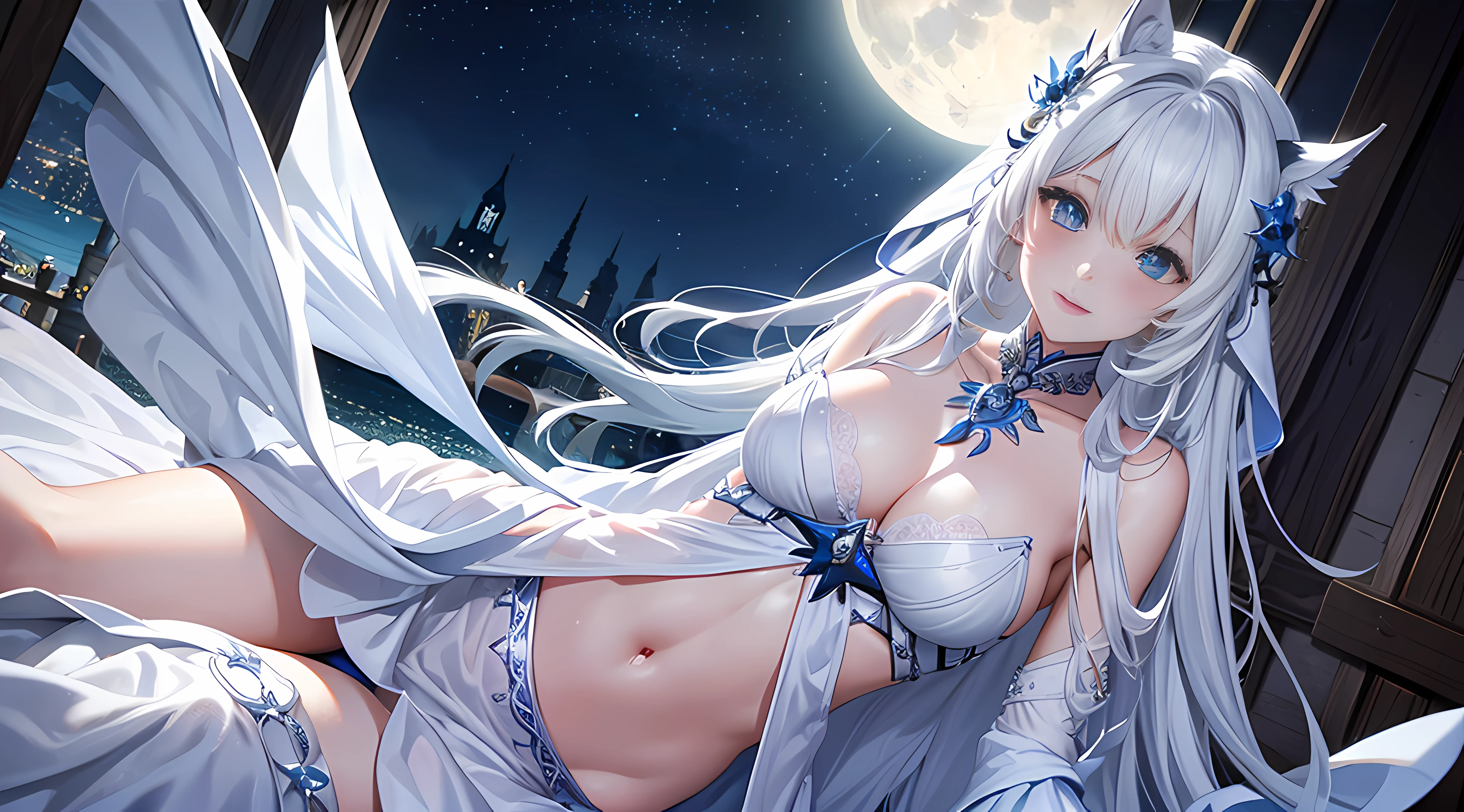 White moonlight maiden