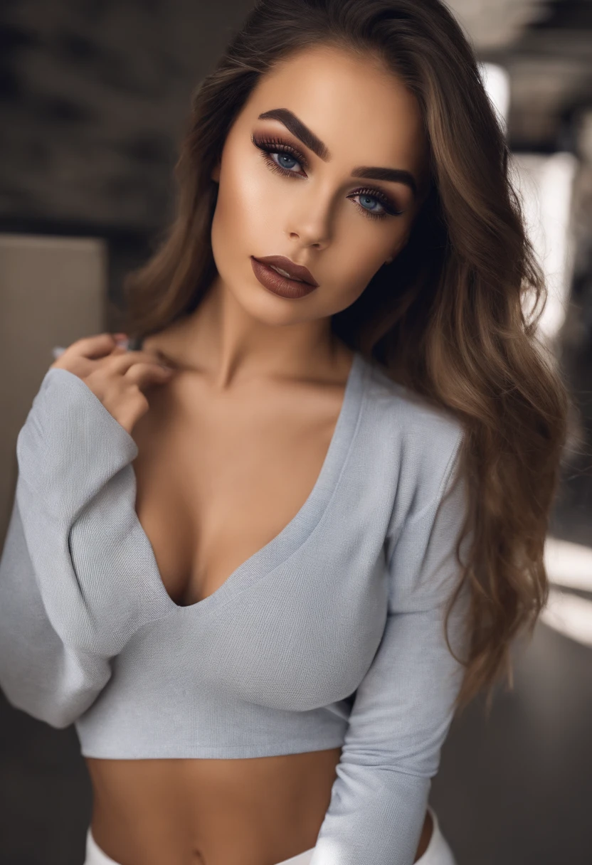 Mujer con camiseta blanca y pantalones negros en el centro comercial, Chica sexy con ojos azules, Retrato Sophie Mudd, Retrato de Corinna Kopf, cabello rubio y ojos grandes, Selfie de una mujer joven, Ojos en el club Violet Myers, ohne Maquillaje, Maquillaje natural, staring directly into camera, Cara con Artgram, dezentes Maquillaje, Impresionante foto de cuerpo completo, en el dormitorio, Fission
