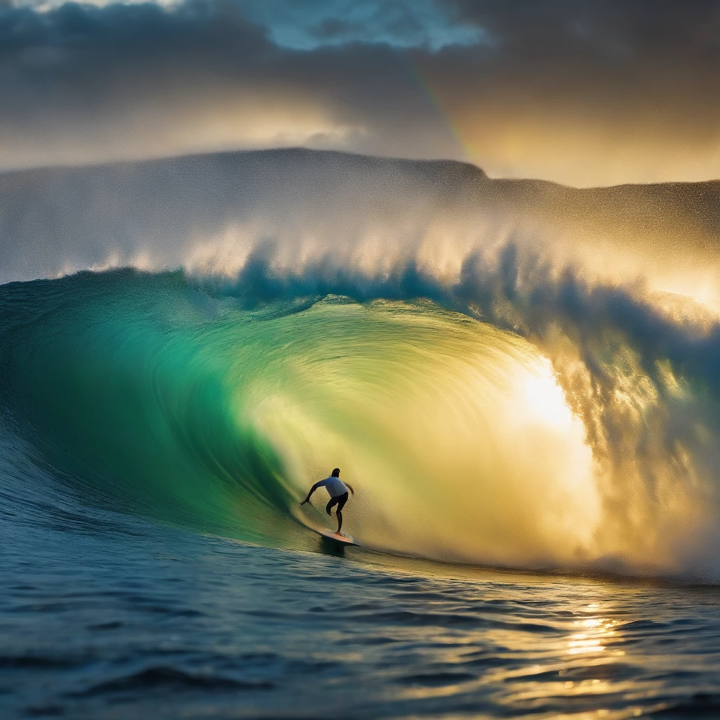 (ZoomedOut:1.28, Wide-shot) (Epic photo of surfer magazine:1.37).(Full of Water, Everything Wetted:1.6) WetHair (extremely detailed KAWAII wet face)(SparklingHighlights:1.28), Dynamic Joyful Expressions LifeLike Rendering (ManoErina:1.0) . Overflowing Gigantic Sideboob (Clearly Visible Beautiful Breast to Buttocks Line) Tiny and Roundly Butt, Detailed wet clothing texture, (Sloppy Surfboard:-1.2) Riding on waves, TyndallEffect(Starry Water Particles:1.32)