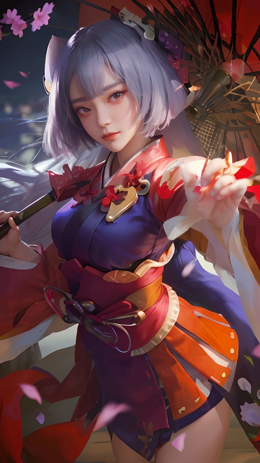 a close up of a woman in a dress holding a umbrella, onmyoji portrait, onmyoji detailed.