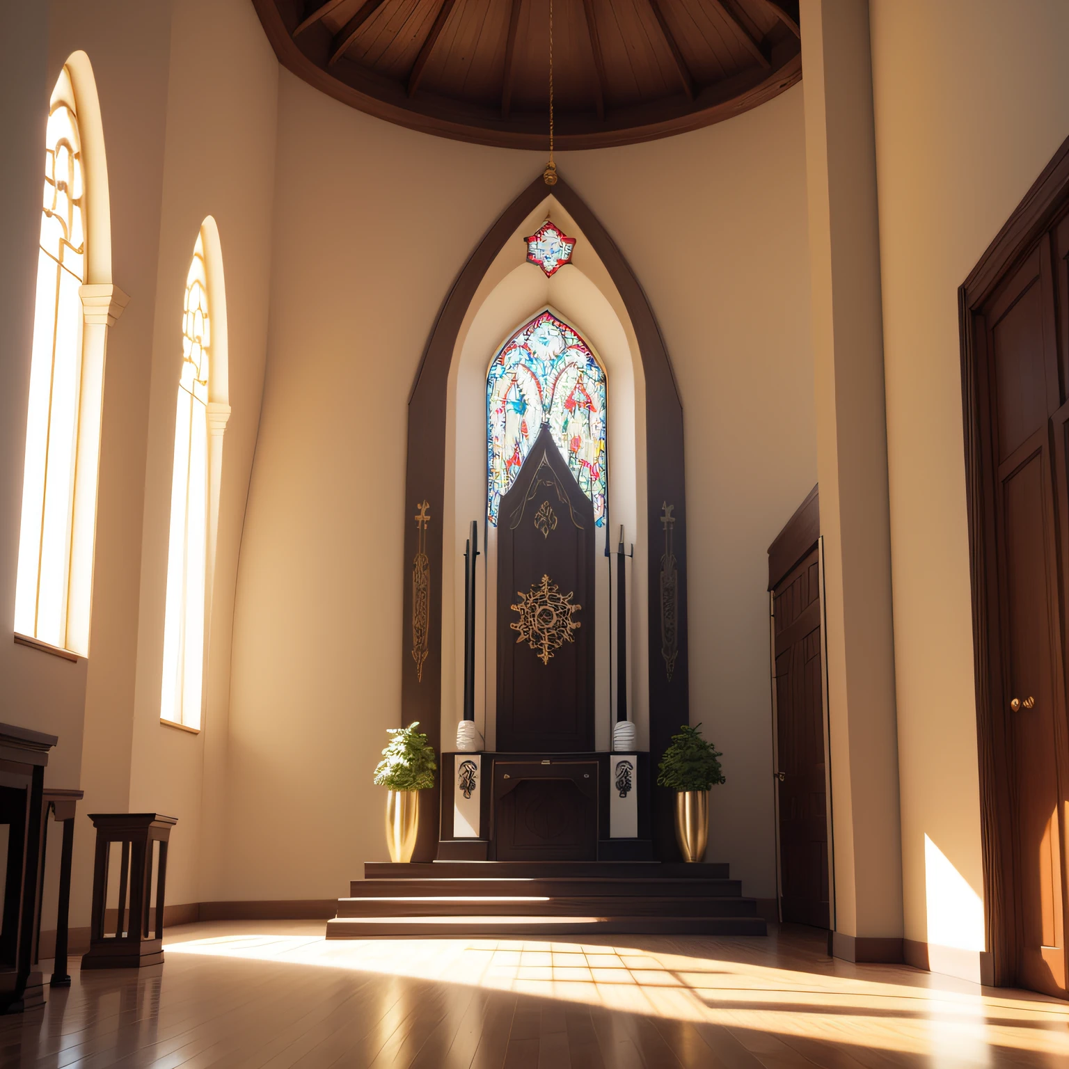 interior modern altar designs for home with standing in front of the completed altar