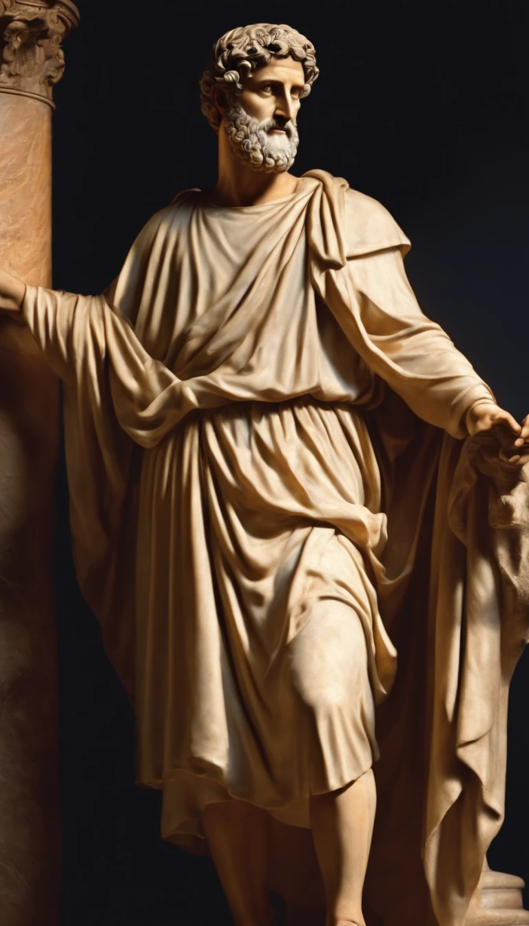 image of realistic man full body standing, 1st-century Roman philosopher