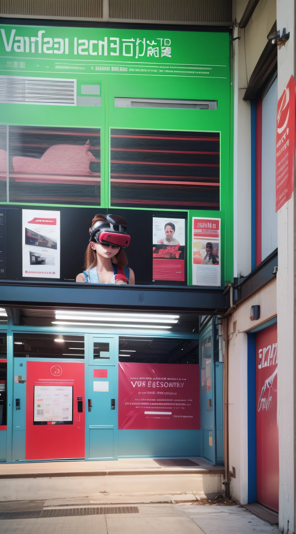 Poster with VR glasses