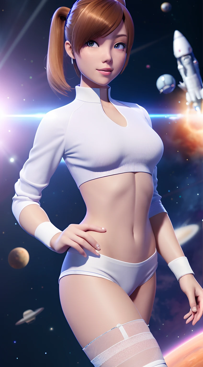 Real Images、Top image quality、Female Space Detective Annie、a miniskirt、Panchira、Pure white panties、