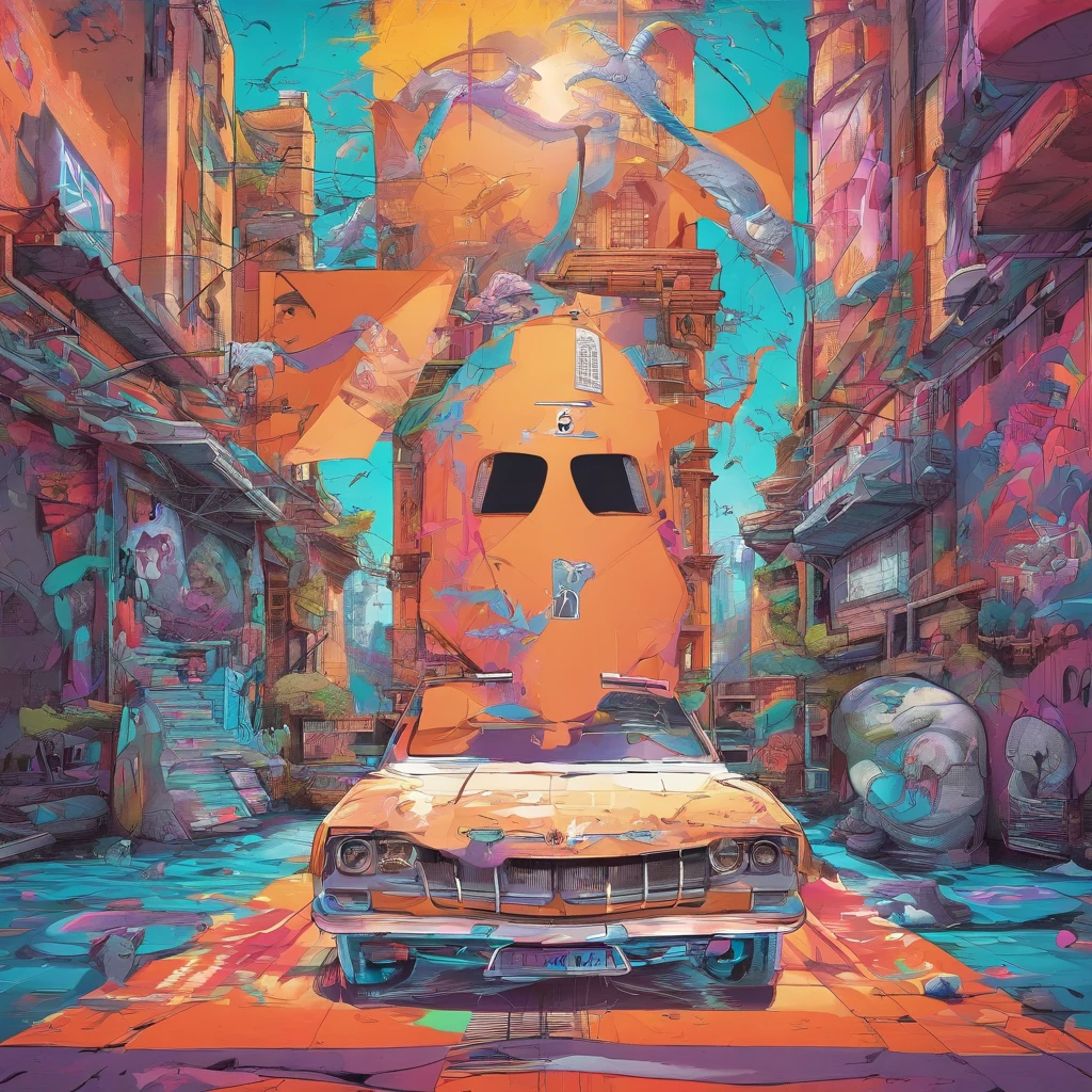 (best quality,4k,8k,highres,masterpiece:1.2),ultra-detailed,(realistic,photorealistic,photo-realistic:1.37),fantastic world,dream like world,dinosaurs,unicorns,ninjas,wonderous landscapes,airships,giant cyberpunk city,beautiful detailed eyes,beautiful detailed lips,(extremely detailed eyes and face:1.1),long eyelashes,2 girls,illustrations,sharp focus,physically-based rendering,professional, vibrant colors,portraits,horror,anime,sci-fi,photography,concept artists,pastel colors,studio lighting,mysterious light