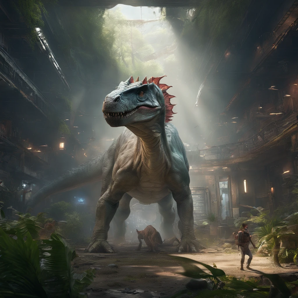 The Dinosaur with the pearl Earring 00 --ar 9:16 --chaos 15 --version 5.2 Digital illustration, detallada e intrincada, of a dense jungle full of exotic plants and animals, Sunlight filters through the canopy creating a mottled effect. En el estilo de Yoshitaka Amano y Hayao Miyazaki, obra maestra, proporcional, detallado, tendencia en artstation, beautiful  lighting, realista, intrincado, galardonado, 4k, Highest quality
Award-winning 4K digital painting in the style of Yoshitaka Amano. Detailed and intricate depiction of a zombie apocalypse, capturando magistralmente el caos y el drama de la escena. The beautiful lighting and cinematographic composition make this piece a true masterpiece, tendencia en artstation --s 2
