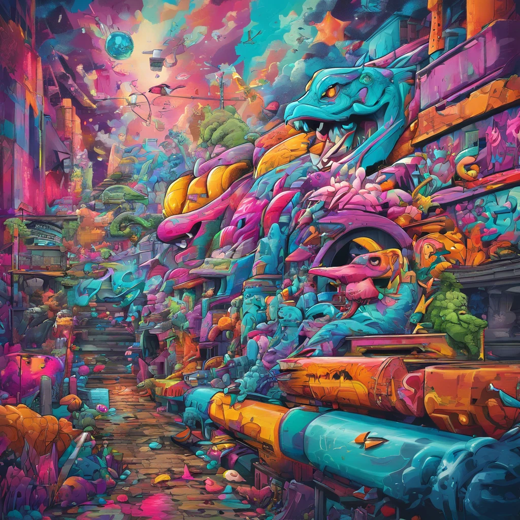 (best quality,4k,8k,highres,masterpiece:1.2),ultra-detailed,(realistic,photorealistic,photo-realistic:1.37),fantastic world,dream like world,dinosaurs,unicorns,ninjas,wonderous landscapes,airships,giant cyberpunk city,illustrations,sharp focus,physically-based rendering,professional, vibrant colors,portraits,horror,anime,sci-fi,photography,concept artists,pastel colors,studio lighting,mysterious light