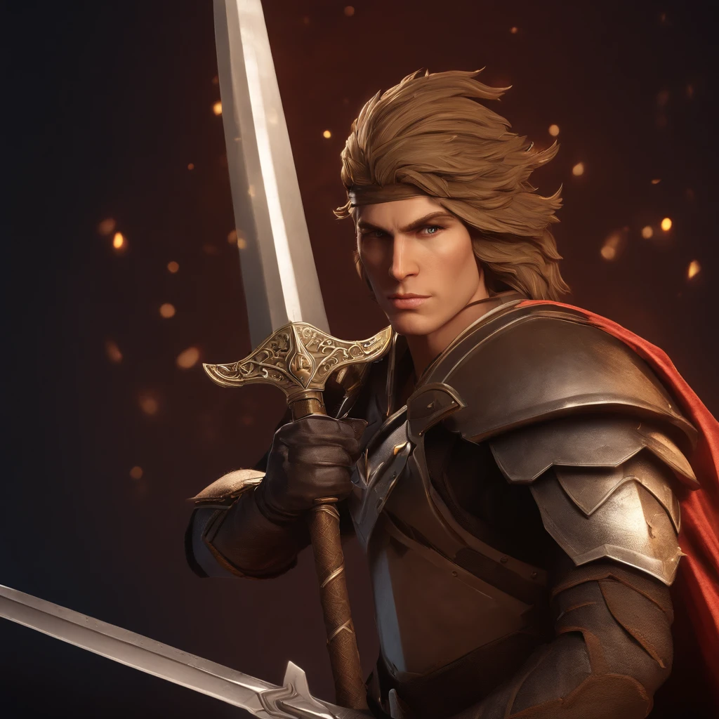 "In a fantasy world full of epic battles, You are summoned to create a legendary sword design, Known as Aegis. Aegis is a legendary sword,Placed inside the shield, Represents strength and protection. Your mission is to use your pixel art skills to create impressive Aegis representations. The shield should have a strong and imposing appearance, Details and textures reflect its powerful nature. The sword inside the shield should convey both elegance and danger. Use limited colors to create clarity, Striking pixelated image. Get creative with details and shadows,Bring Aegis to life, Become a feared and admirable weapon in the game world. Show off your pixel art skills,And create amazing pixel art from Aegis,to please the players!"