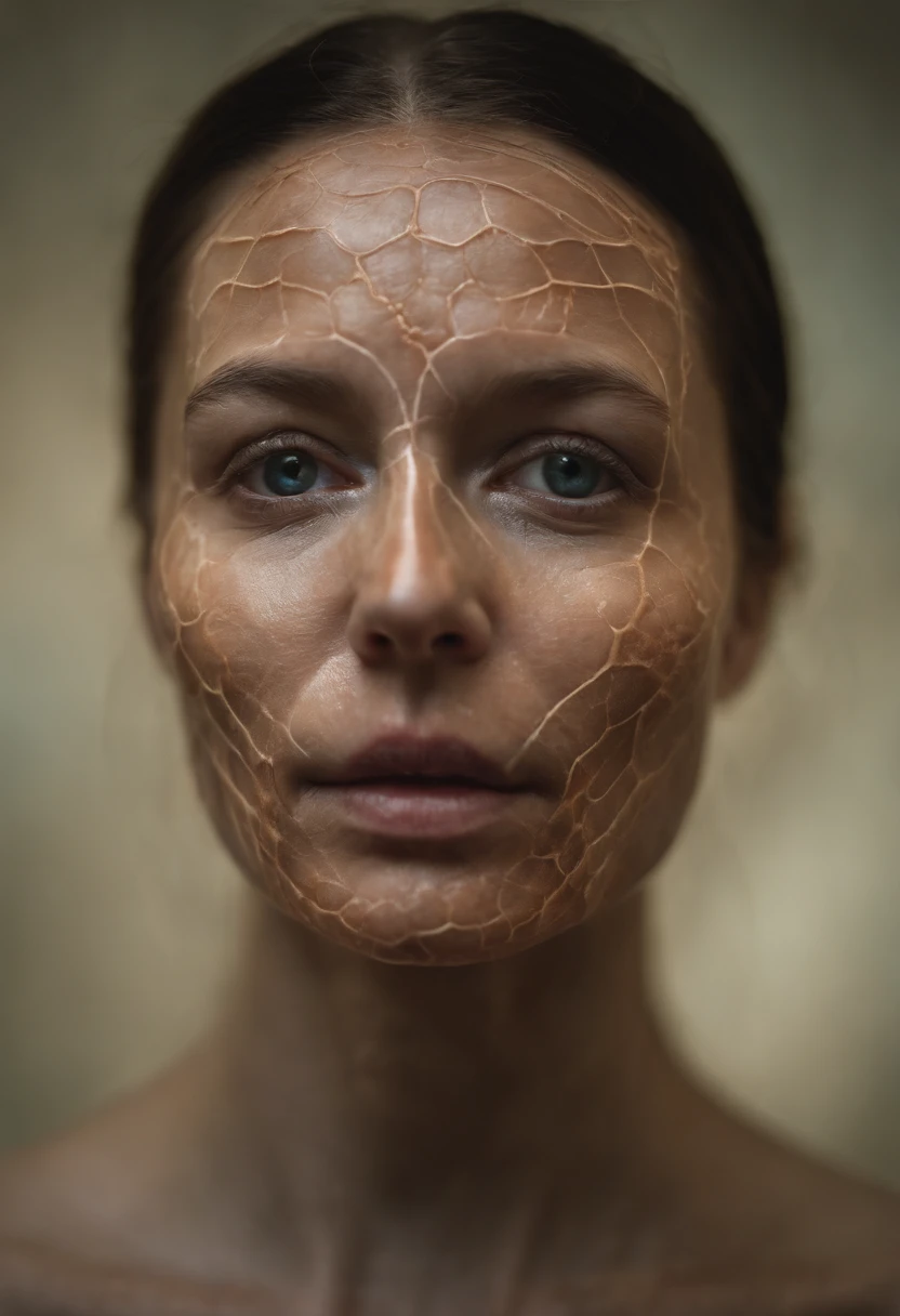 Science experiment, Autopsy, Cranial, Clinical, scientific, Ultra realistic photograph, focus on the intricate detail, day time photography, ultra long exposure, wired lights encompass the subject, backlit, ring lights, Intricately detailed Translucent skin with veins showing, translucency, see through skin showing the brain, Translucent aesthetics, a human head with see through translucent skin showing the skull and veins and eye socket teeth and inside the mouth can be see through the translucent skin, veins can be seen, bones can be seen, vivid colours, trending on Behanced, bokeh, shallow depth of field, shot with a Leica c2 Camera, hyperrealism, acrylic shell.
