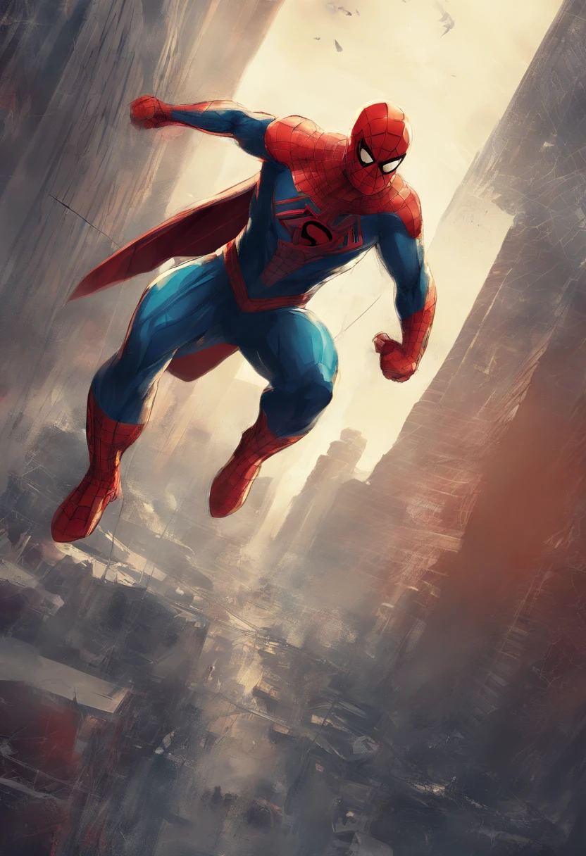 Combine the characteristics of Superman with Spider-Man