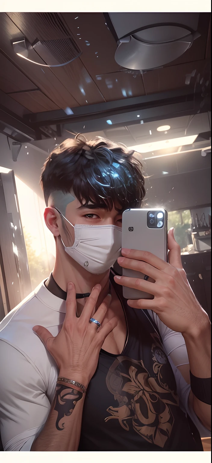 Handsome boy ultra realistic, --v 4