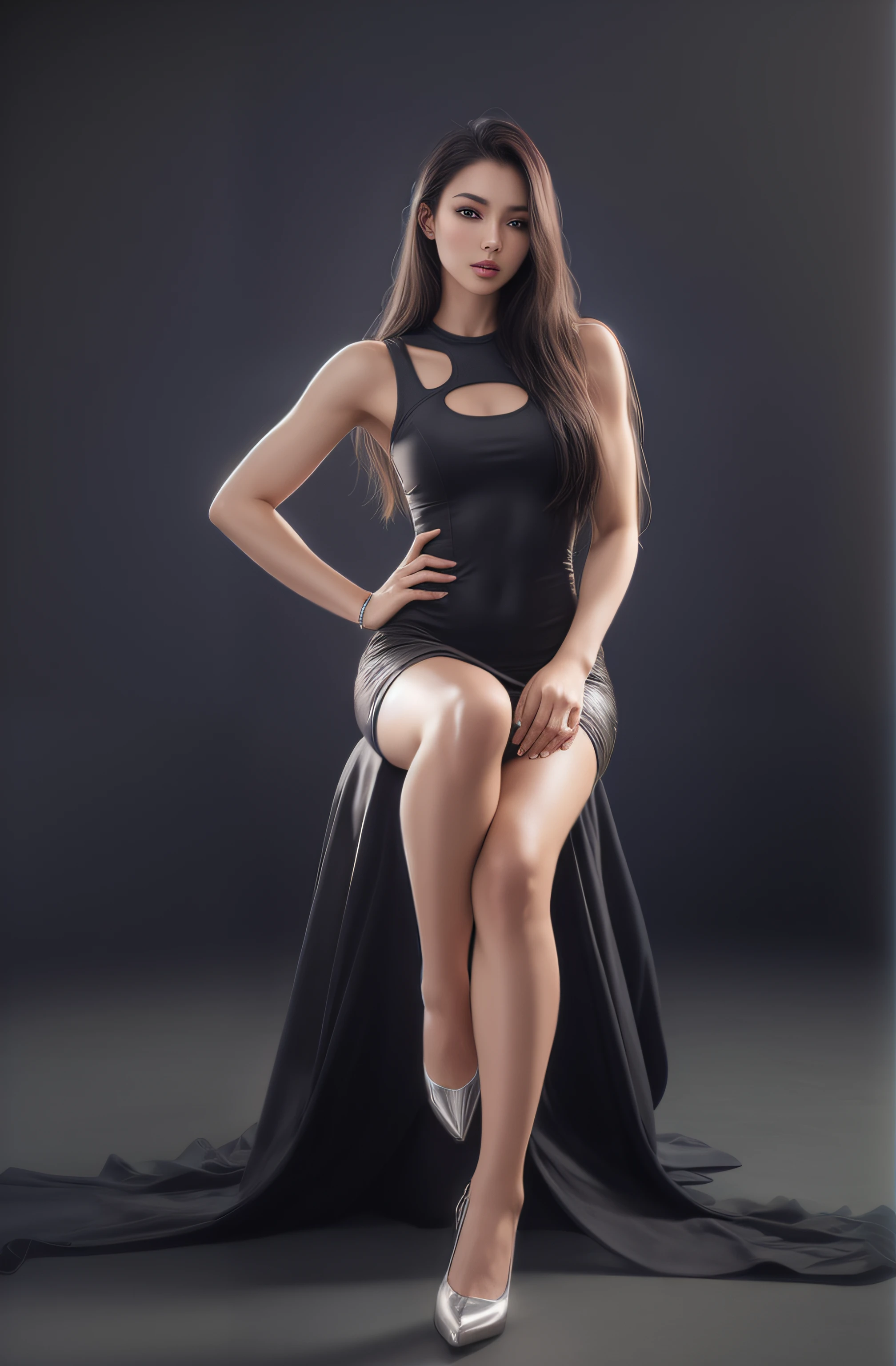 beautiful slim body,