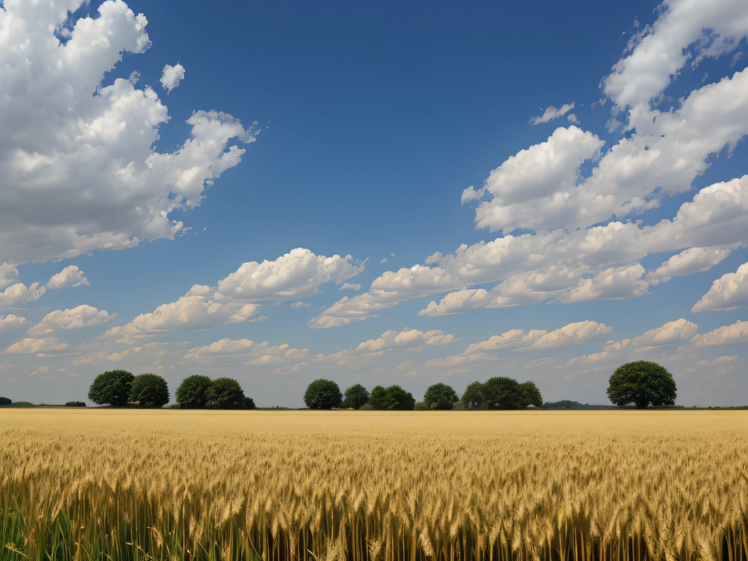 Wheat field in May