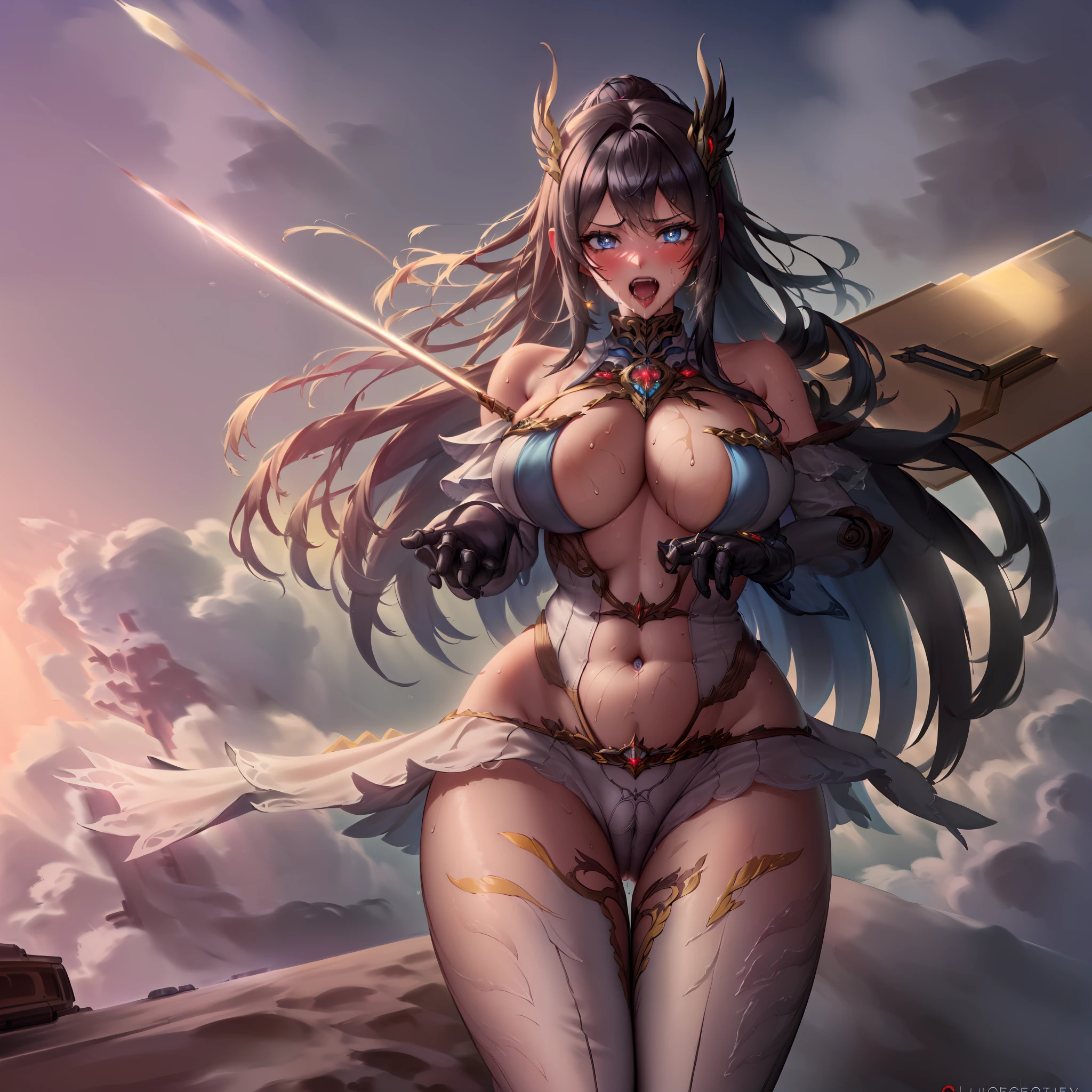 ((Very angry and crying face))(((Crazy screaming mouth)))(((Very painful)))(((sexually arousing、Mouth of pleasant and crazy screaming)))((Troubled face)((Sinking heavy drool、Unusually painful)(face excited)((dishevled hair)(dishevled hair)((Heavy cloudy liquid dripping all over the body))((Lower abdomen in women))((Open your crotch wide))((raise one leg wide))(Heavy sweat overflows profusely)(Bright red excited face)((Slender beauty))((Purple ponytail))((Lower abdomen in women))((Open your crotch wide))((raise one leg wide))((((Open your crotch wide))))(((A face that is holding back peeing to the limit)))(((Heavy cloudy sweat gushing from the whole body)))(Very light heavy udder of perfect beauty,)(Perfect beauty heavy ass,,)battlemech,(Woman in her 30s),Glowing blue eyes,Blue Light Energy Longsword,Galactic,Mechanical and exquisite,((Empowered Face))pubic detail,mech wings,elegent,Blue Mecha,Glowing blue-blue eyes,(Stocking Heels),land,Mechanical and exquisite,pubic detail,mech wings,elegent,The tree々,There are hands and feet,angled,angled,immensity,Wind,hazy,Mecha's eyes glow blue,Blue Mecha,Glowing blue-blue eyes,Holding the sword of delicate light energy,Skysky,Mechanical and exquisite,pubic detail,Huge mech wings,elegent,The tree々,There are hands and feet,angled,angled,immensity,baiyun,hazy,Mecha's eyes glow blue,pubic detail,Winds of the future,sacredness,Cavalier,battlemech,Glowing blue eyes,Blue Delicate Sniper Rifle,Skysky,Mechanical and exquisite,pubic detail,Huge mech wings,elegent,The tree々,There are hands and feet,angled,angled,immensity,baiyun,hazy,Mecha's eyes glow blue,pubic detail,Winds of the future,sacredness,Cavalier,the face is clear,Face wearing mask armor,masterpaintings,best qualtiy,offcial art,the Extremely Detailed CG Unity 8K Wallpapers,brightened light,(light particules,(Illustration)(Farbe)goodlooking,impeccable,((Graphic Painting)),(Heavier stroke)),(bold lines),Highest image quality,masterpaintings,Filigree,long eyeslashes,(((silhuette