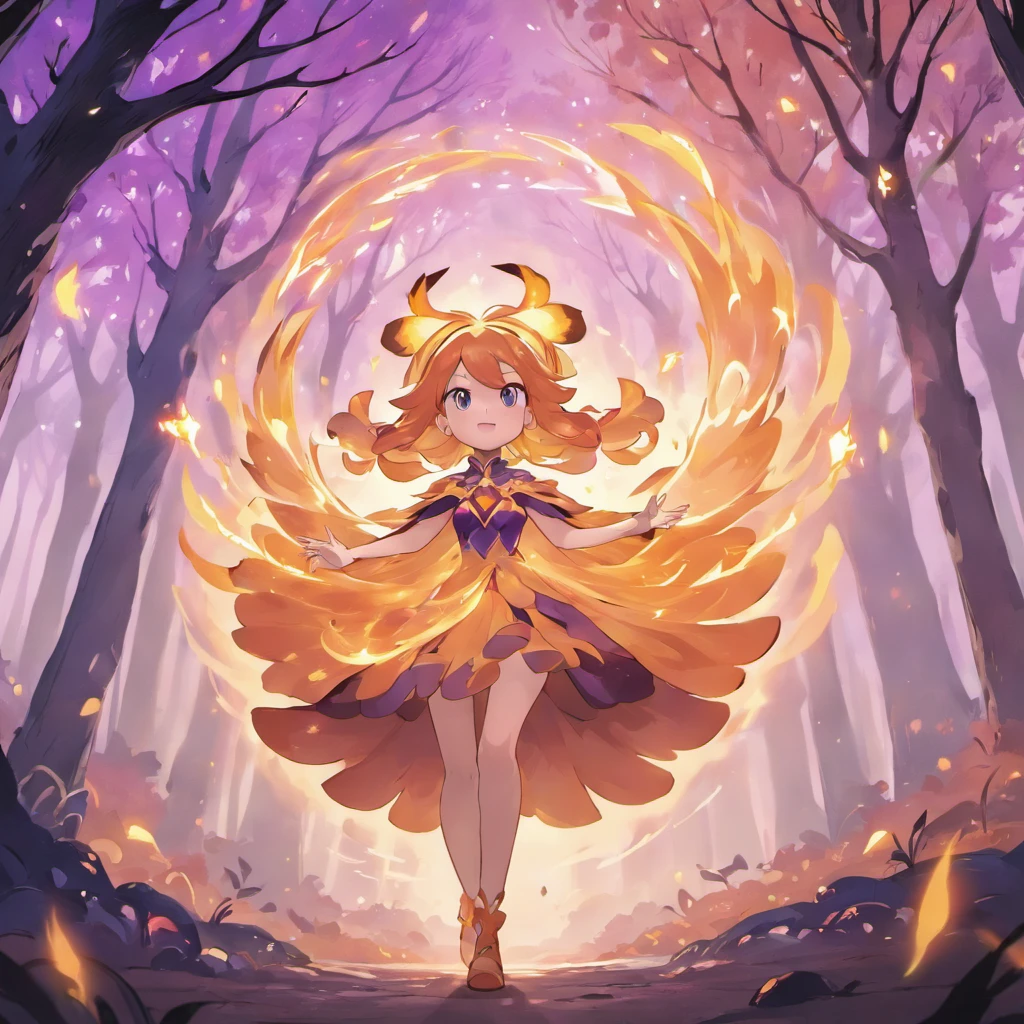 "(best quality, highres, ultra-detailed), The goddess casting mystical glowing spells in a haunted forest, orange and purple hues, portraits, vivid colors, extreme detail description, sharp focus, physically-based rendering, studio lighting, horror, witch, magical, eerie atmosphere, swirling fog, ethereal glow, ancient trees, twisted branches, moonlit sky, mysterious shadows, spellbinding, enchanting, hauntingly beautiful"