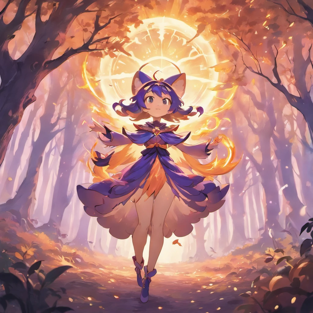 "(best quality, highres, ultra-detailed), The goddess casting mystical glowing spells in a haunted forest, orange and purple hues, portraits, vivid colors, extreme detail description, sharp focus, physically-based rendering, studio lighting, horror, witch, magical, eerie atmosphere, swirling fog, ethereal glow, ancient trees, twisted branches, moonlit sky, mysterious shadows, spellbinding, enchanting, hauntingly beautiful"