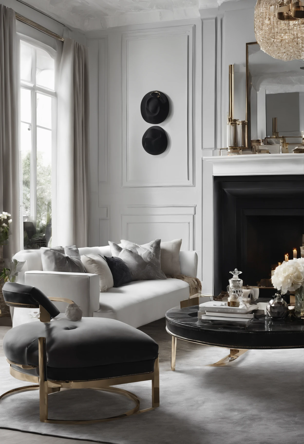 white colors,greys,black in color,Beautiful living room,Fashionab,Simple,metals
