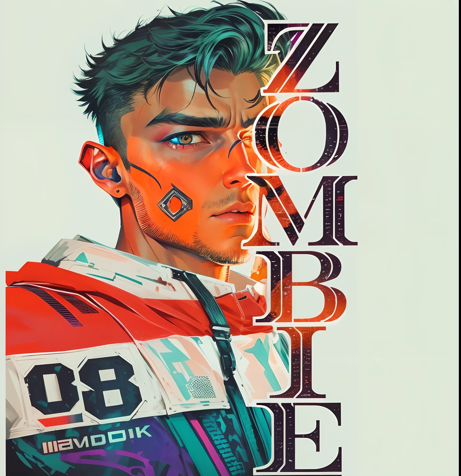 Change the background of cyberpunk handsome boy, realistic face, ultra hd photo ,8k ultra hd , for gamer type, zombie type
