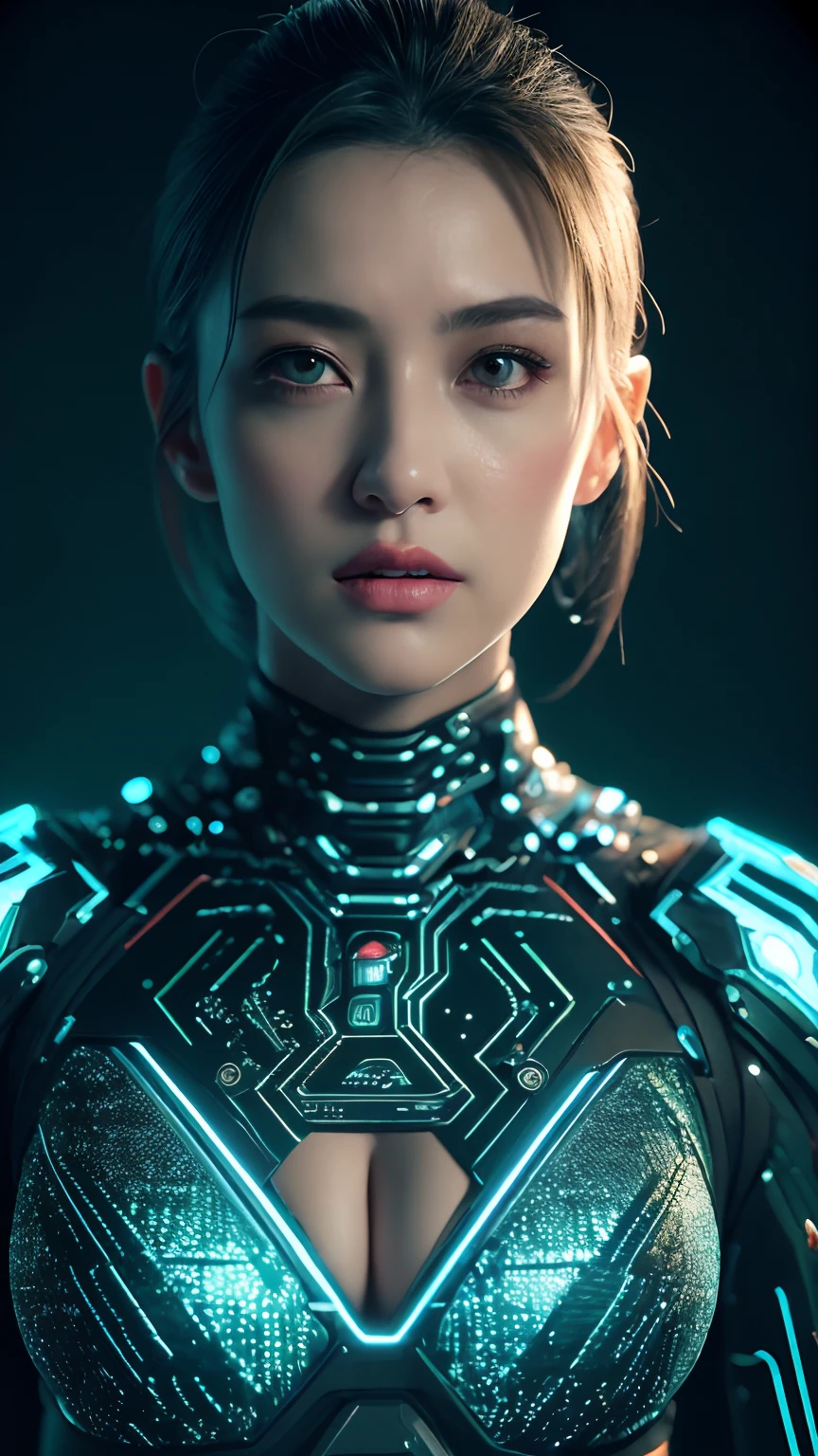 ((top-quality)), ((masterpiece)), (detaileds:1.4), 。.。.3D, Beautiful Cyberpunk Woman Image,nffsw(HighDynamicRange),Ray traching,NVIDIA RTX,Hyper-Resolution,Unreal 5,Sub-surface scattering,PBR Texturing,Postprocess,Anisotropy Filtering,depth of fields,Maximum clarity and sharpness,multi-layer texture,Albedo and specular maps,Surface Shading,Accurate simulation of light-material interactions,perfectly proportions,Octane Rendering,Two-tone lighting,Wide aperture,Low ISO,White Balance,thirds rule,8K Raw,Circuit Board AI,Silver Body、Metallic body、Beautuful Women、Beautie、Colossal tits、Erotic