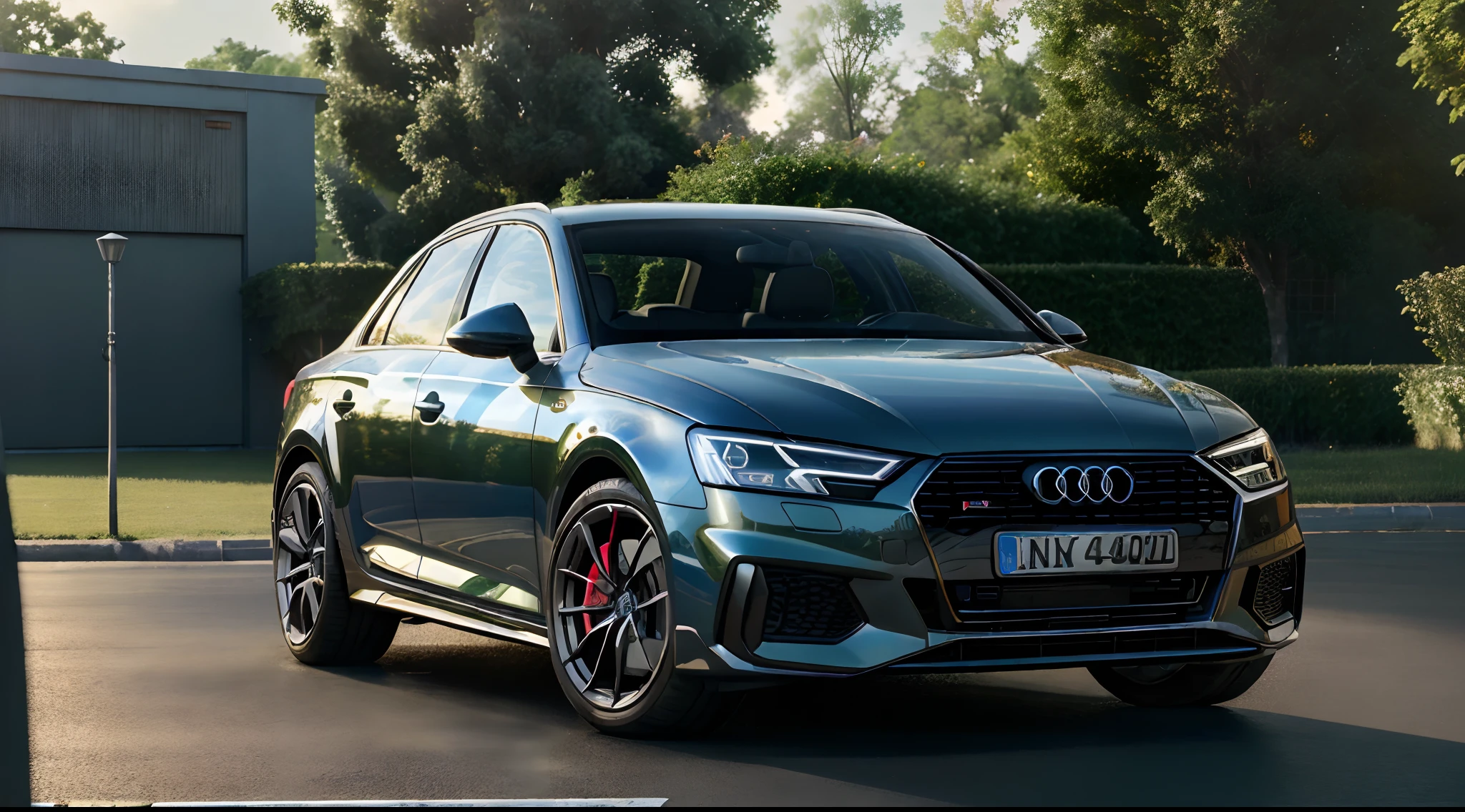 (best quality,4k,highres,masterpiece:1.2),professional, ultra-detailed, various angles, physically-based rendering,studio lighting,bokeh,Audi A4, sporty car, vibrant colors, sunlight effects, marbled atmosphere