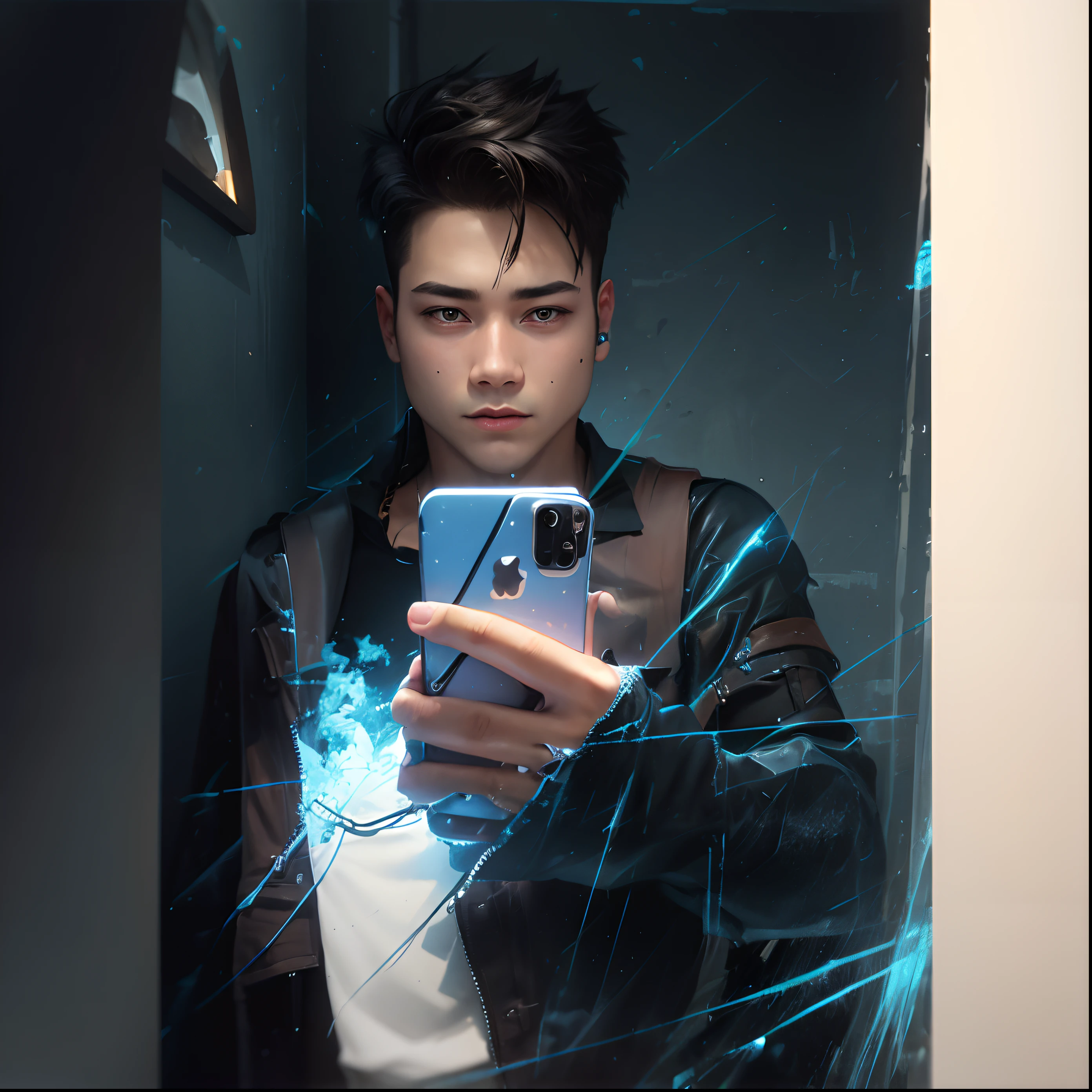 Boy ,Trendy outfit , iPhone