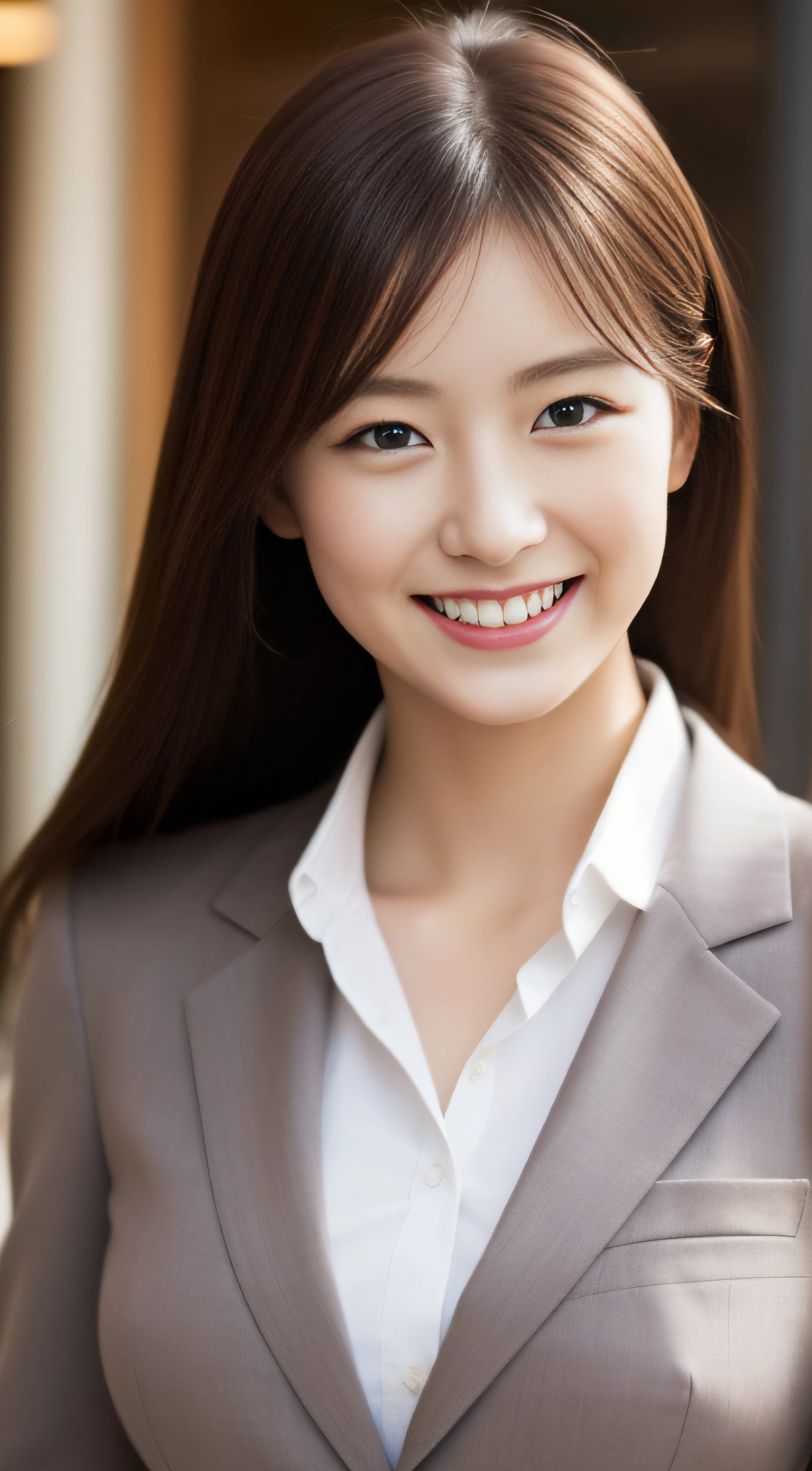 Hostess in Ginza、suits、hiquality、A hyper-realistic、healthy、Smiling expression、Slender perfect figure、Japan beauties、beautidful eyes、face perfect、Beautiful skin、Trem lotado