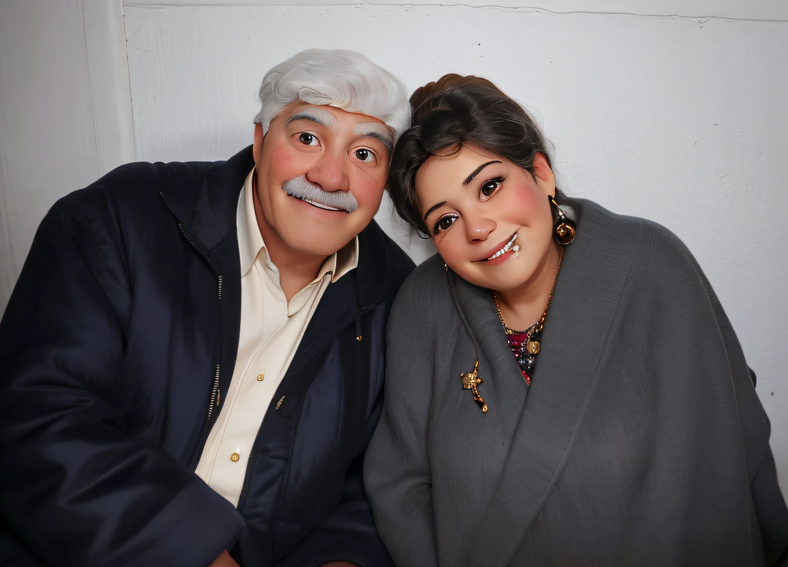 they are sitting together and smiling for the camera, momma and papa, happy couple, photo taken in 2 0 2 0, karla ortiz, jose miguel roman frances, portrait of two people, profile image, taken in the late 2000s, smiling couple, magda torres gurza, lovely couple, juan jose serrano