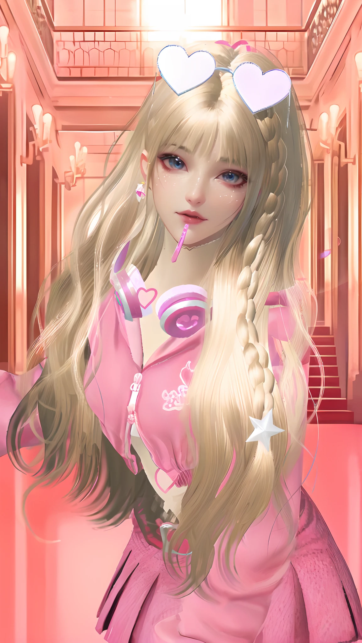 Masterpiece, Best quality, Super high resolution, Fluorescent color,, 1 girl, Looking at the audience, Beautiful face, Beautiful eyes, (Off-the-shoulder: 1.2), Head up, Upper body, forest, Shiny hair, Shiny skin, Glow-emission cut, tchibi, Finger proportions are coordinated