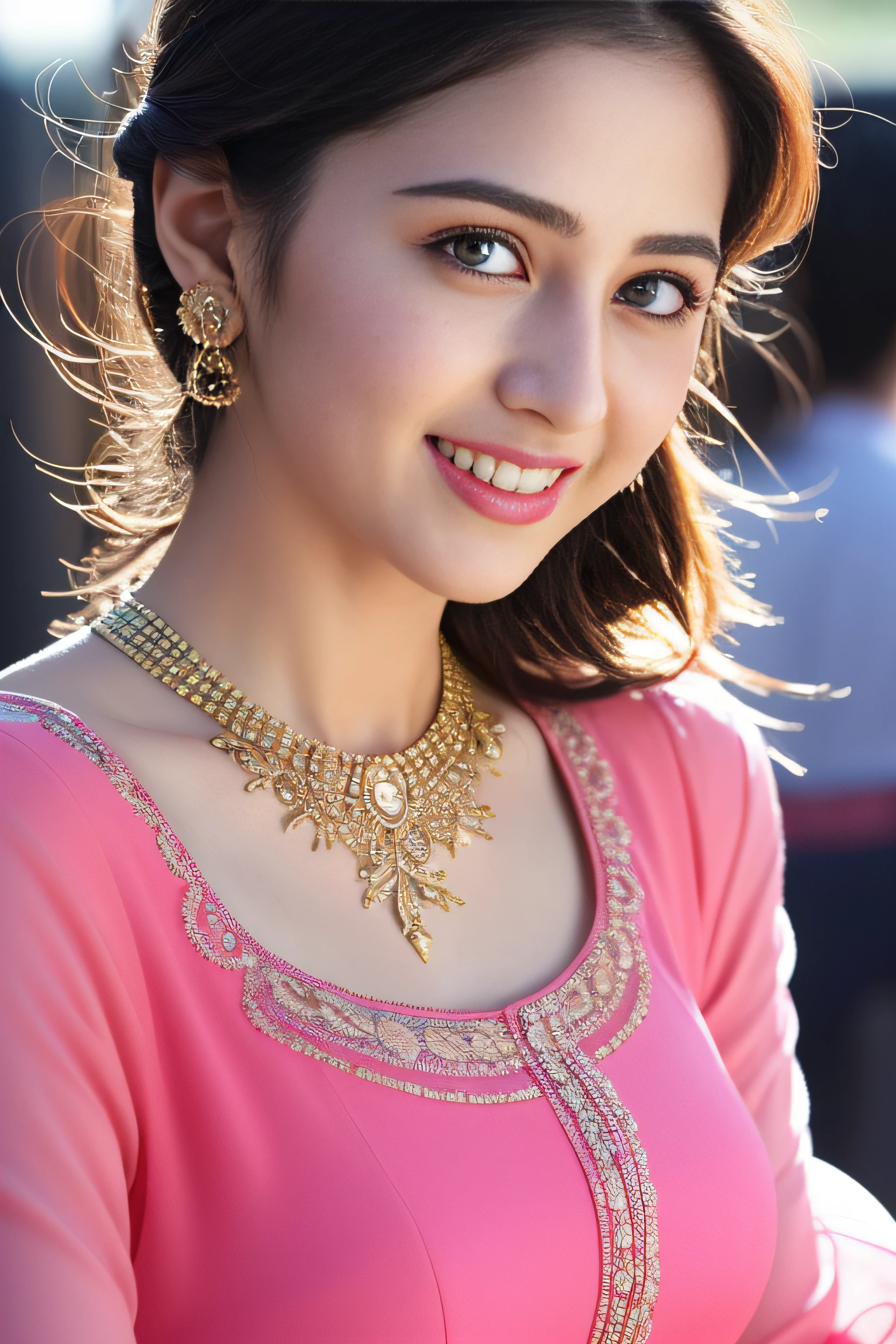 Wear bandhani anarkali dress sitting, gorgeous royal, ((Katrina kaif:1.2)), jewellery, gem, necklace, gold bracelet, anklets, thick lips, skindentation, parted lips, ulzzang-6500-v1.1, portrait of a beautiful Indian woman, From Golden Skin, 27 years old, Pretty woman, Indian model, (in long anarkali dress) (Slim abdomen), (Perfect slim figure), (Dynamic pose), Solo, ((open crotch)), (((bare ass))), (Slim:1.1), 1 woman, (Full figure:0.9), Beautifully detailed sky, sunny day, Mumbai city, On the street, detailed Mumbai street, Indian clothes,(( long sleeve dress)), ((long pink anarkali dress)), medium hair, smile, closed mouth, lips, Long Pink anarkali dress covered with full body, detailed beautiful round eyes, Indian women, Asian women, Beautiful face, photorealistic, rim lighting, two-tone lighting, gold bracelet, thick lips, indentation, parted lips, (detailed eyes), light blonde hair, blue eye, details still clear, honey-coloured, fluffy turned, HDR, shallow depth of field, broad light, backlighting, bloom, light sparkles, chromatic aberration, sharp focus, Nikon Z 85mm, unparalleled masterpiece, ultra-realistic 8k photos, best quality masterpiece, best quality, (photorealistic:1.2), (realistic:1.5), (hyperrealistic:1.2),(photorealistic face:1.2), (close up:1.6), (light blonde hair), (blue eyes), ((big cheeks)), (beautiful face:1.8), (detailed face:1.6), (medium breast:1.2), (detailed bright eyes:1.5), (eyelashes:1.4), (smiling:1.3), (detailed long black hair), (long Pink anarkali dress:1.5), (narrow waist:1.5), (thigh: 1.5), (realistic human skin:1.6), (full curvy body) (detailed eyes), (seductive pose), (detailed facial features), (detailed clothes features), (necklace), (earrings), (bracelet), ( Long pink bandhani anarkali dress), (Photorealistic:1.4), (High Quality: 1.2), Raw photo, (Perfect body shape), Uniform, Deep shadows, Unobtrusive, Cold light 12000K,