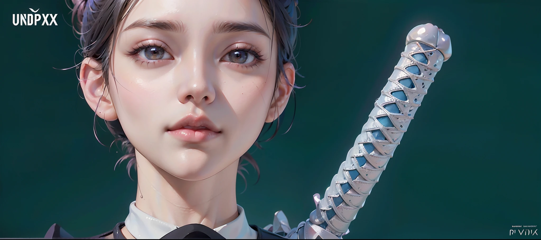 Pov breast grab, Waifu with big breasts, grabbing breasts, squeezing breasts, large breasts in hands, close-up, trending on Pixiv highest resolution hyperrealism vector image ray tracing octane render high quality photorealistic face perfect body perfect image perfect hands, two hands grabbing Waifu breasts