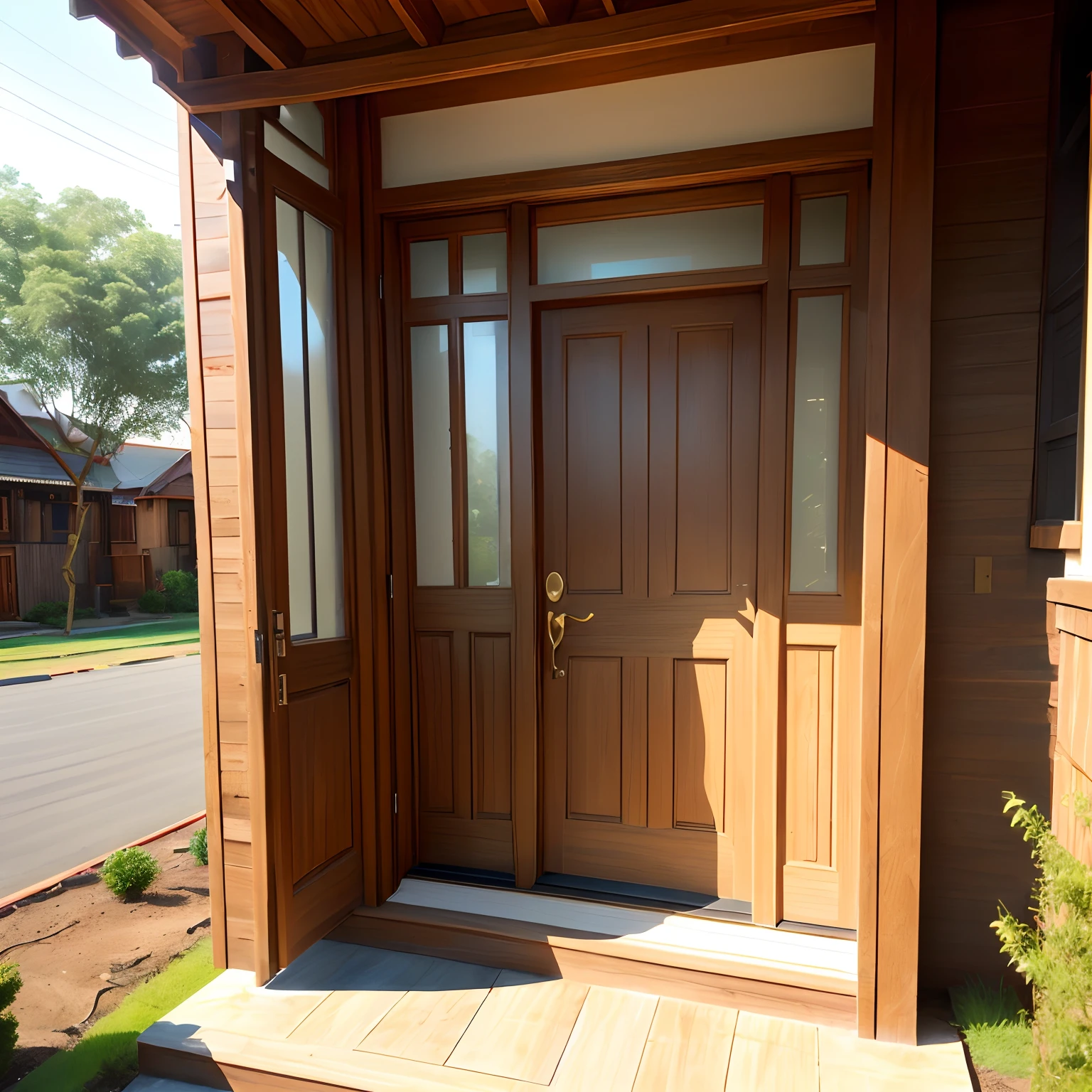 Door,front door for new home, made by teak,for duplex home